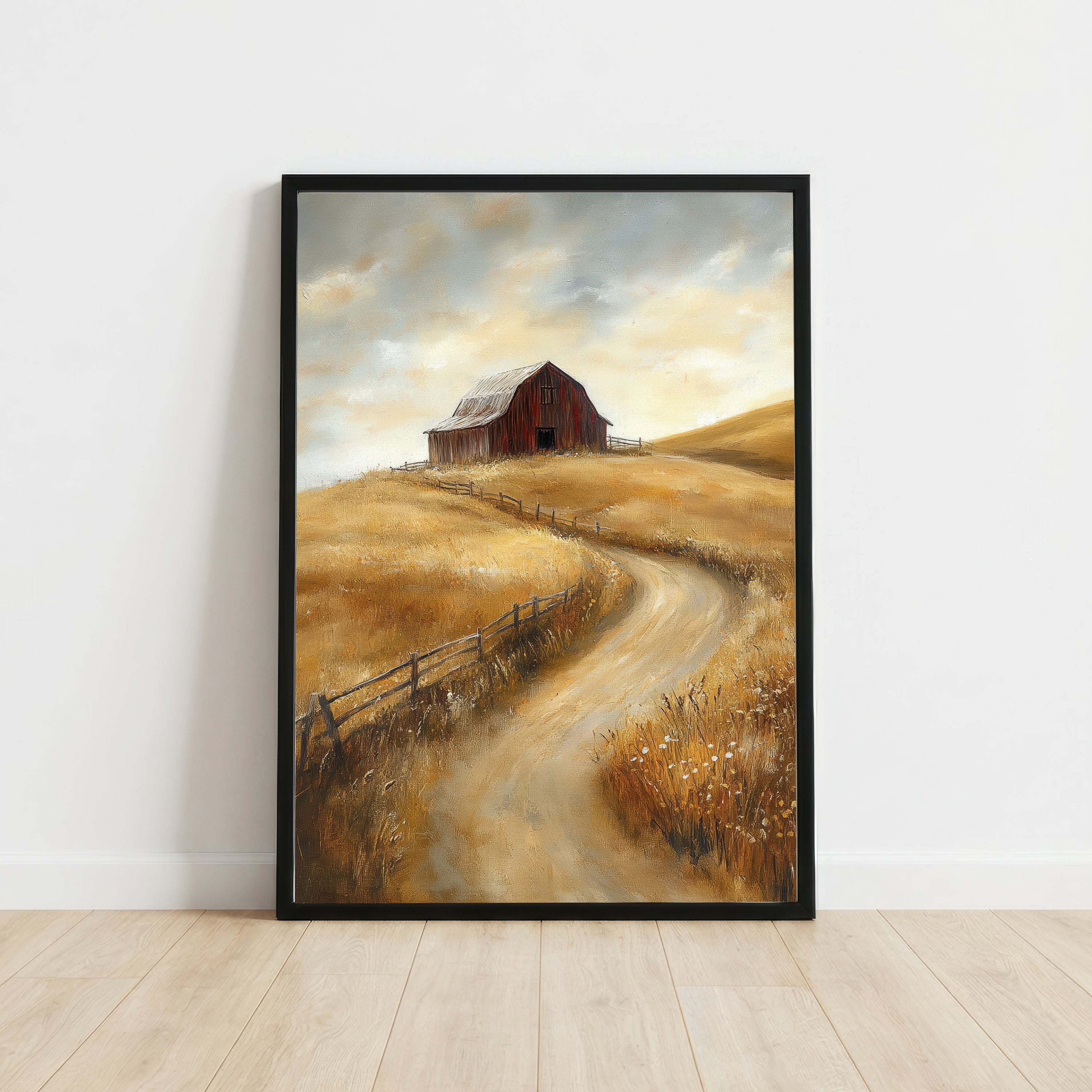 Rustic Barn Country Landscape Art Print
