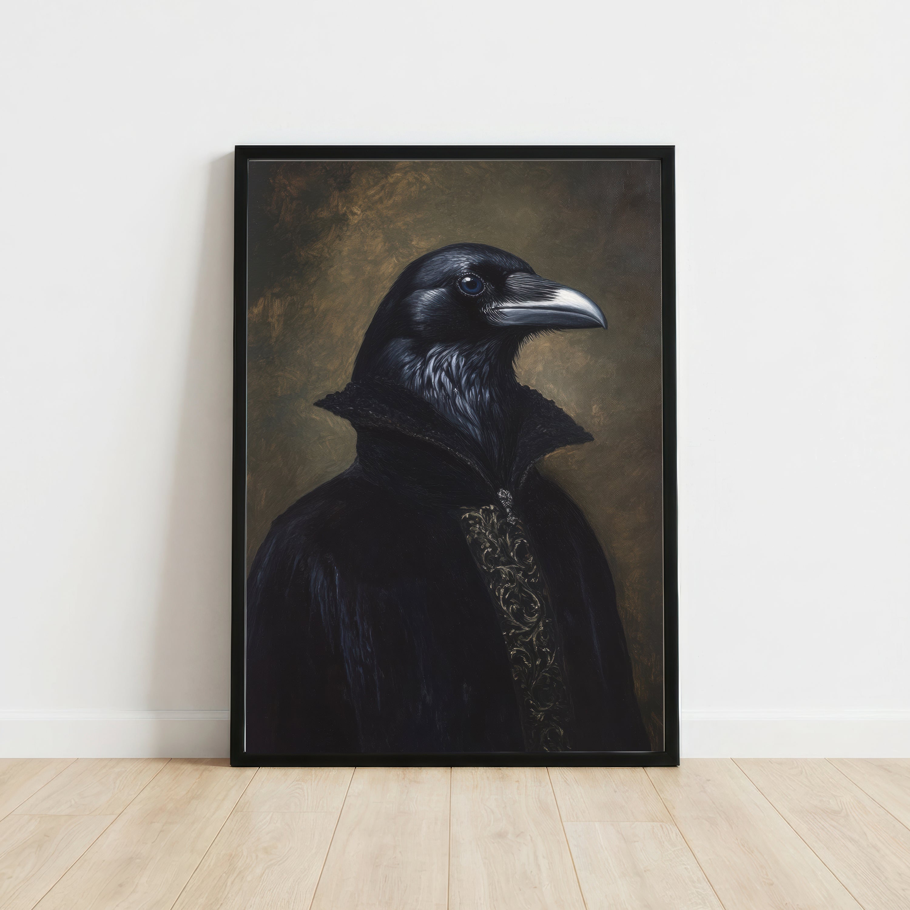 Raven Dark Academia Art Print