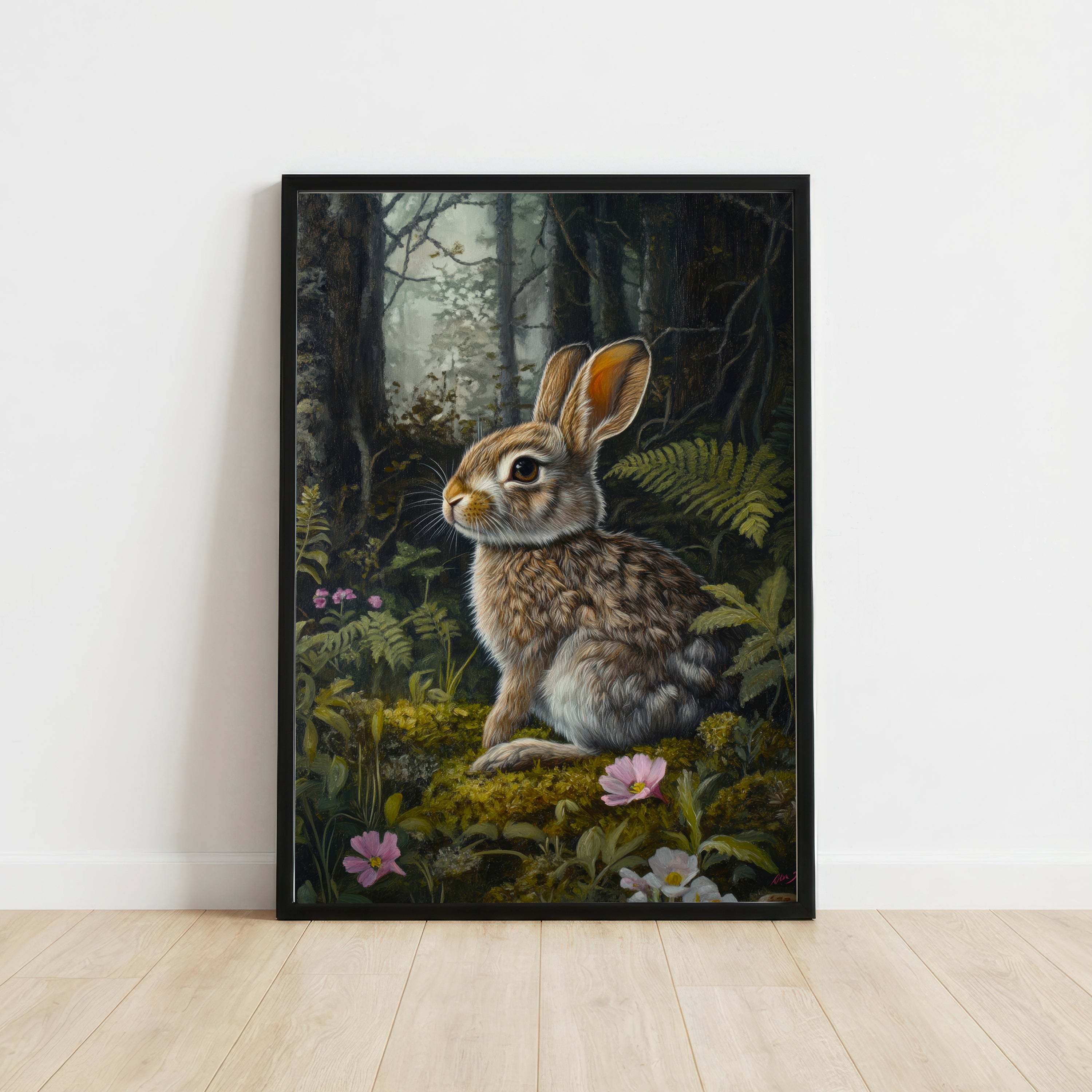 Woodland Rabbit Art Print