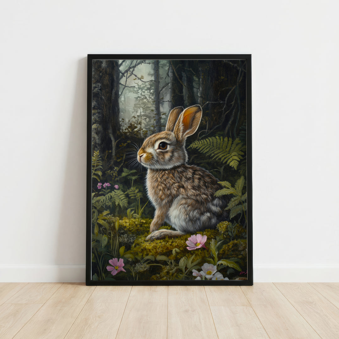 Woodland Rabbit Art Print