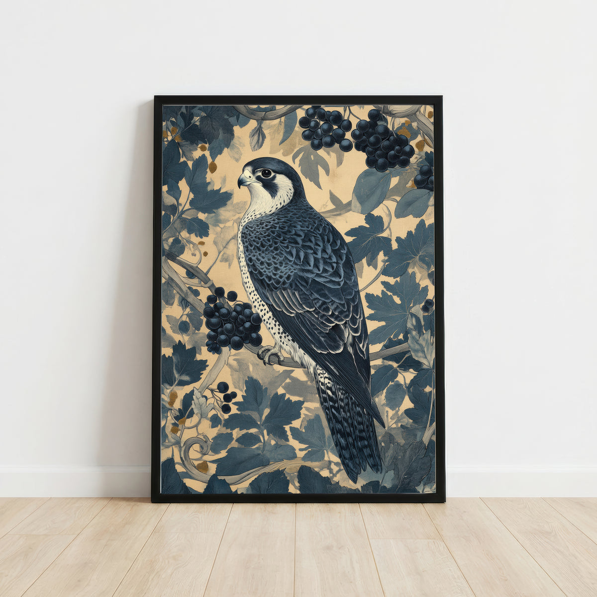 Peregrine Falcon Botanical Art Print