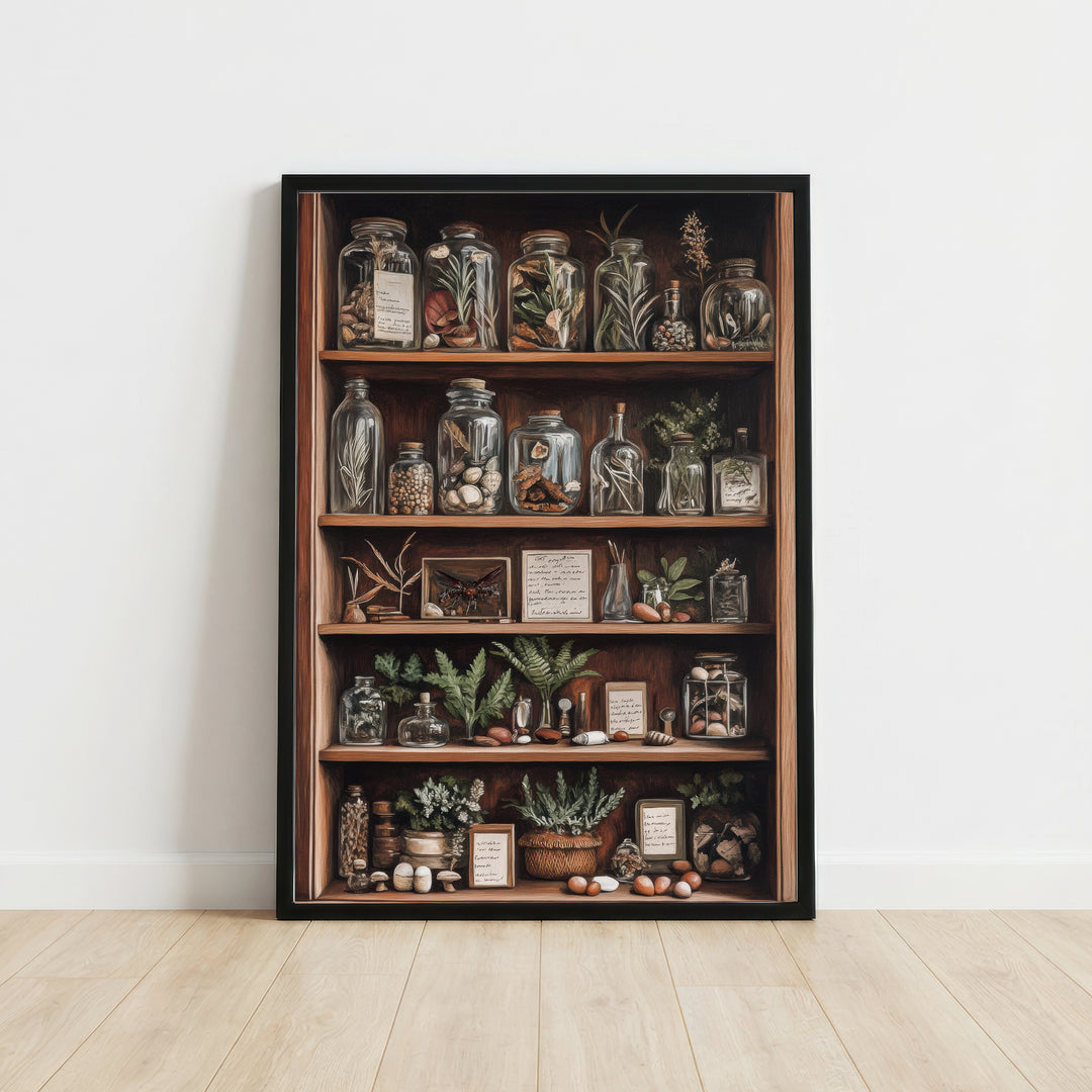 Vintage Apothecary Cabinet Art Print