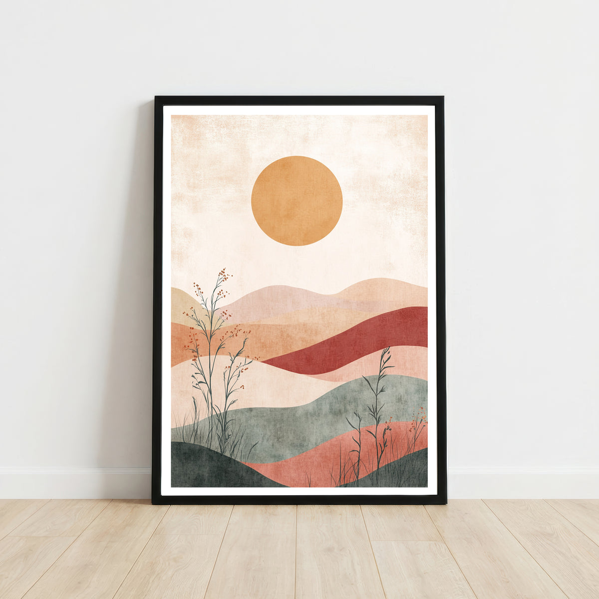 Abstract Rolling Hills Art Print