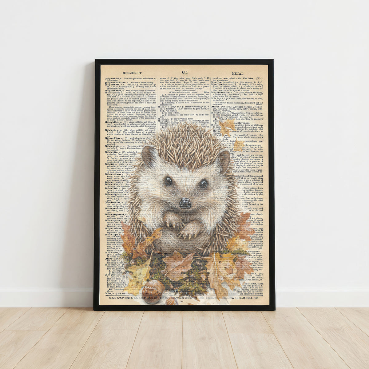 Vintage Fox Dictionary Art Print