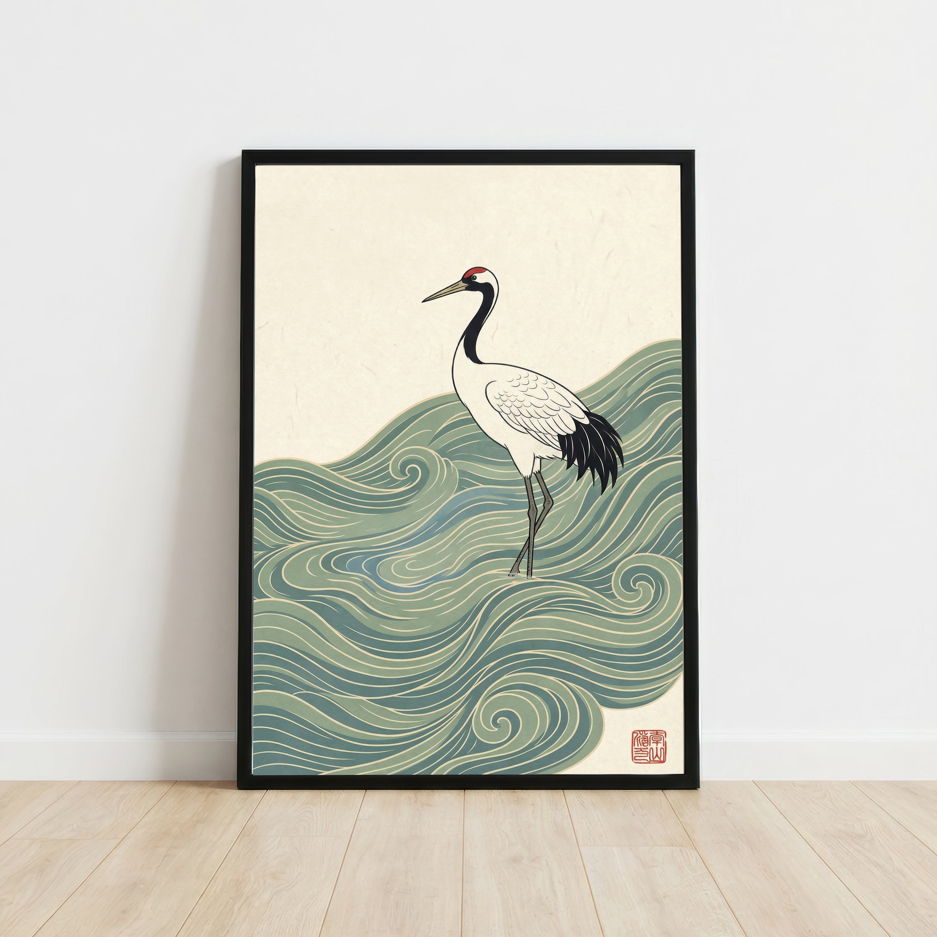 Japanese Crane Art Print