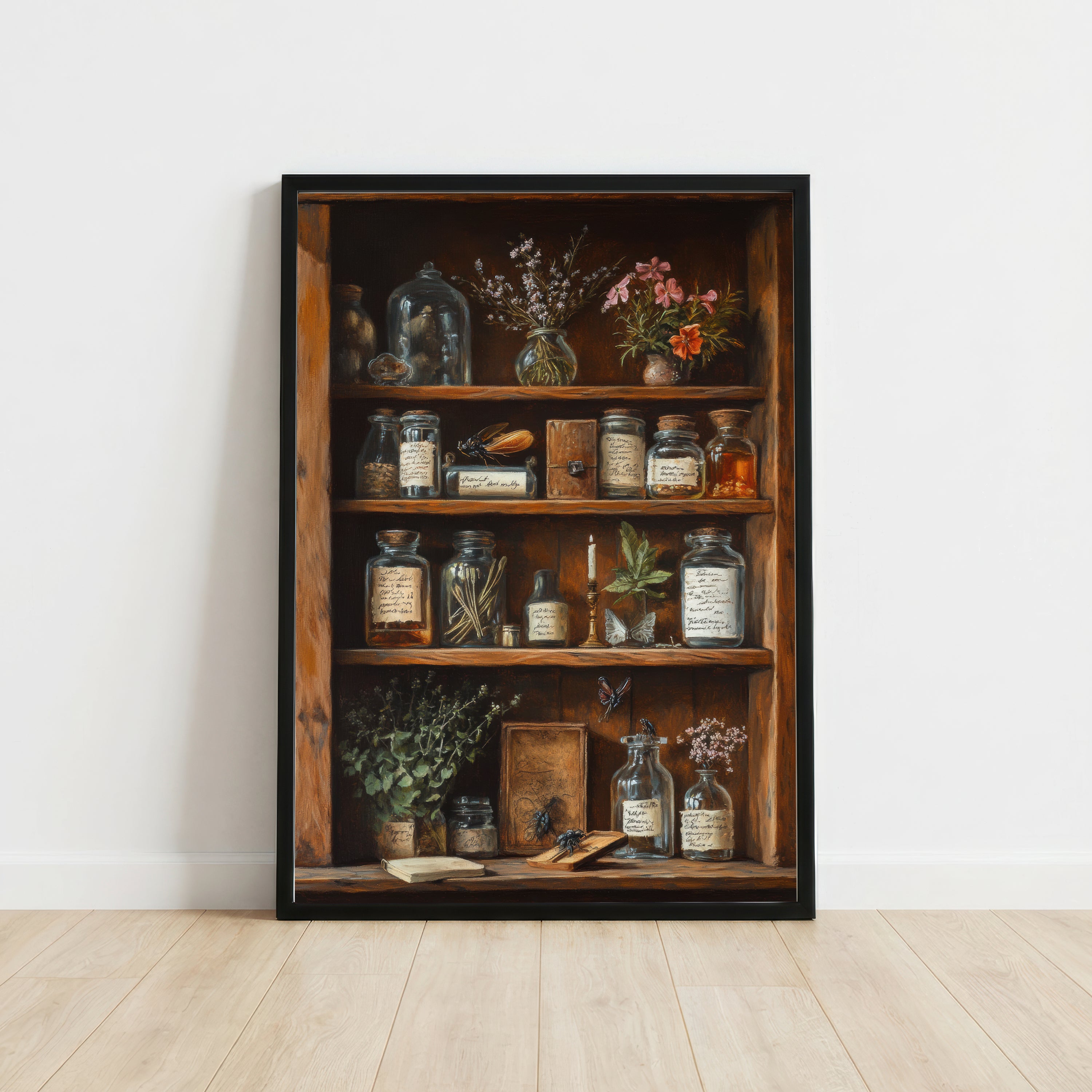 Vintage Apothecary Cabinet Art Print