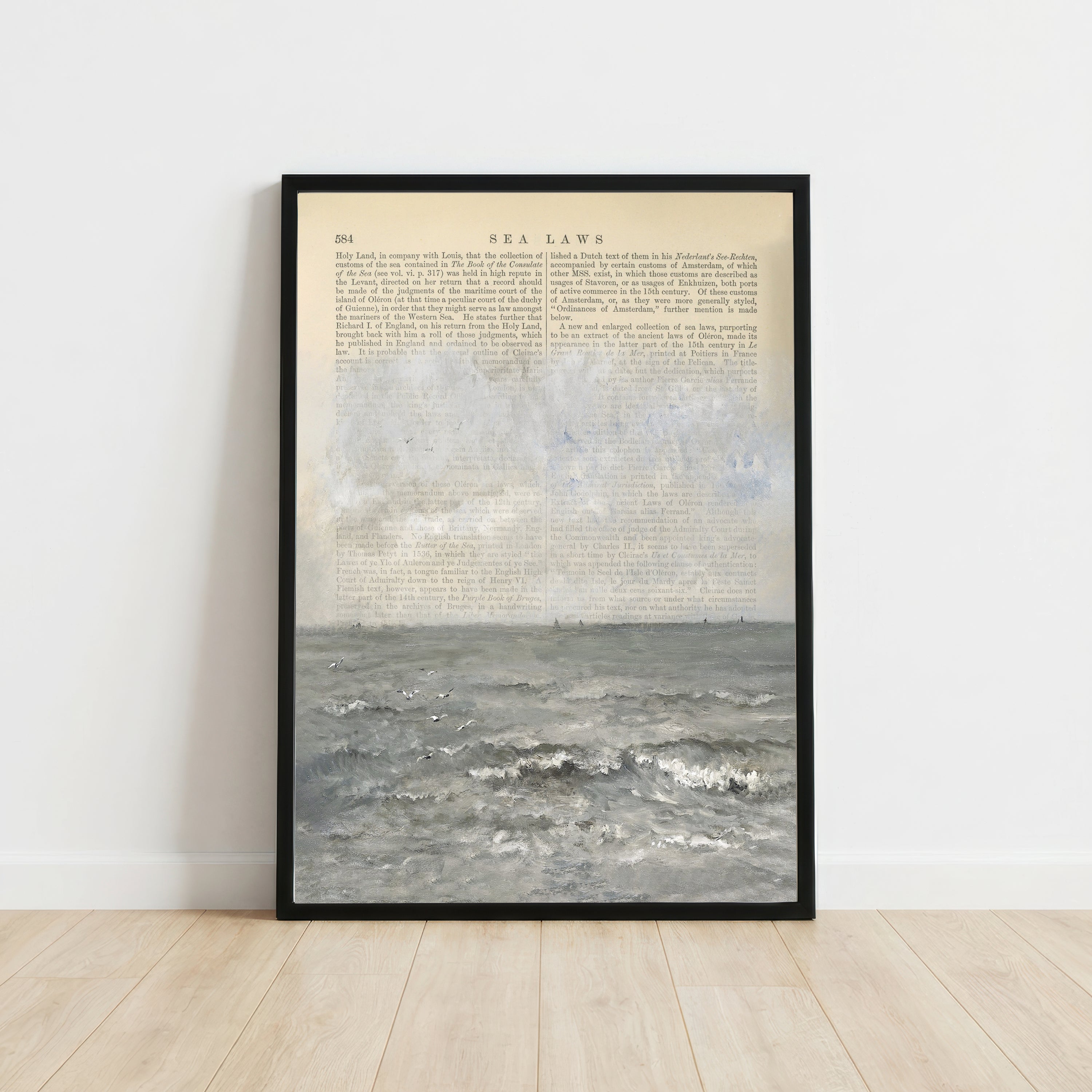 Vintage Sea Laws Ocean Art Print