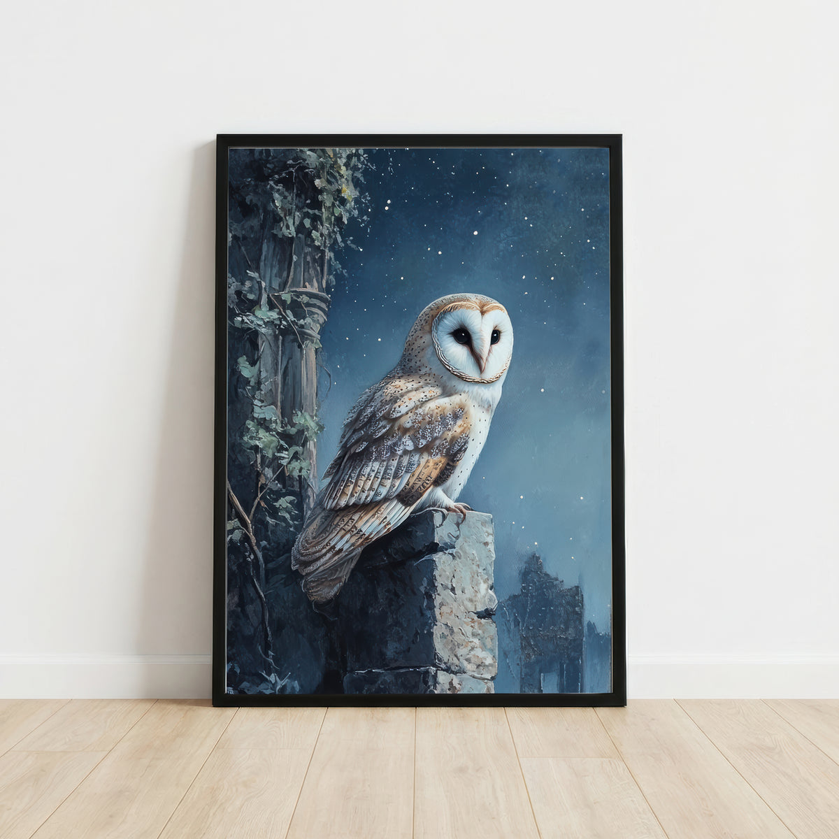 Barn Owl Gothic Art Print