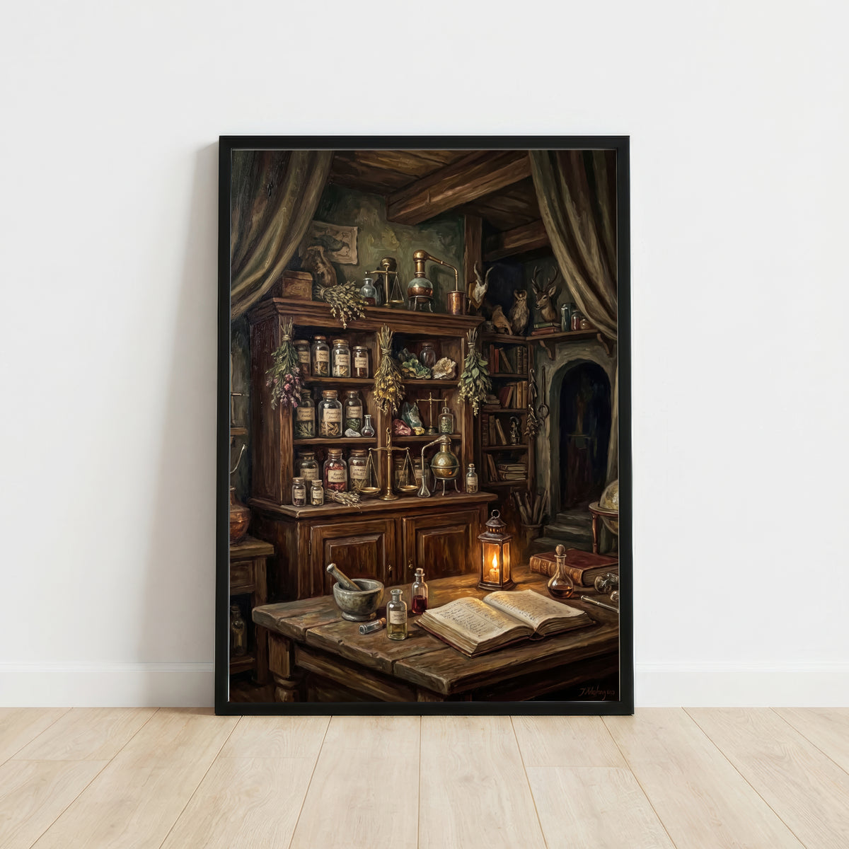 Vintage Apothecary Interior Art Print