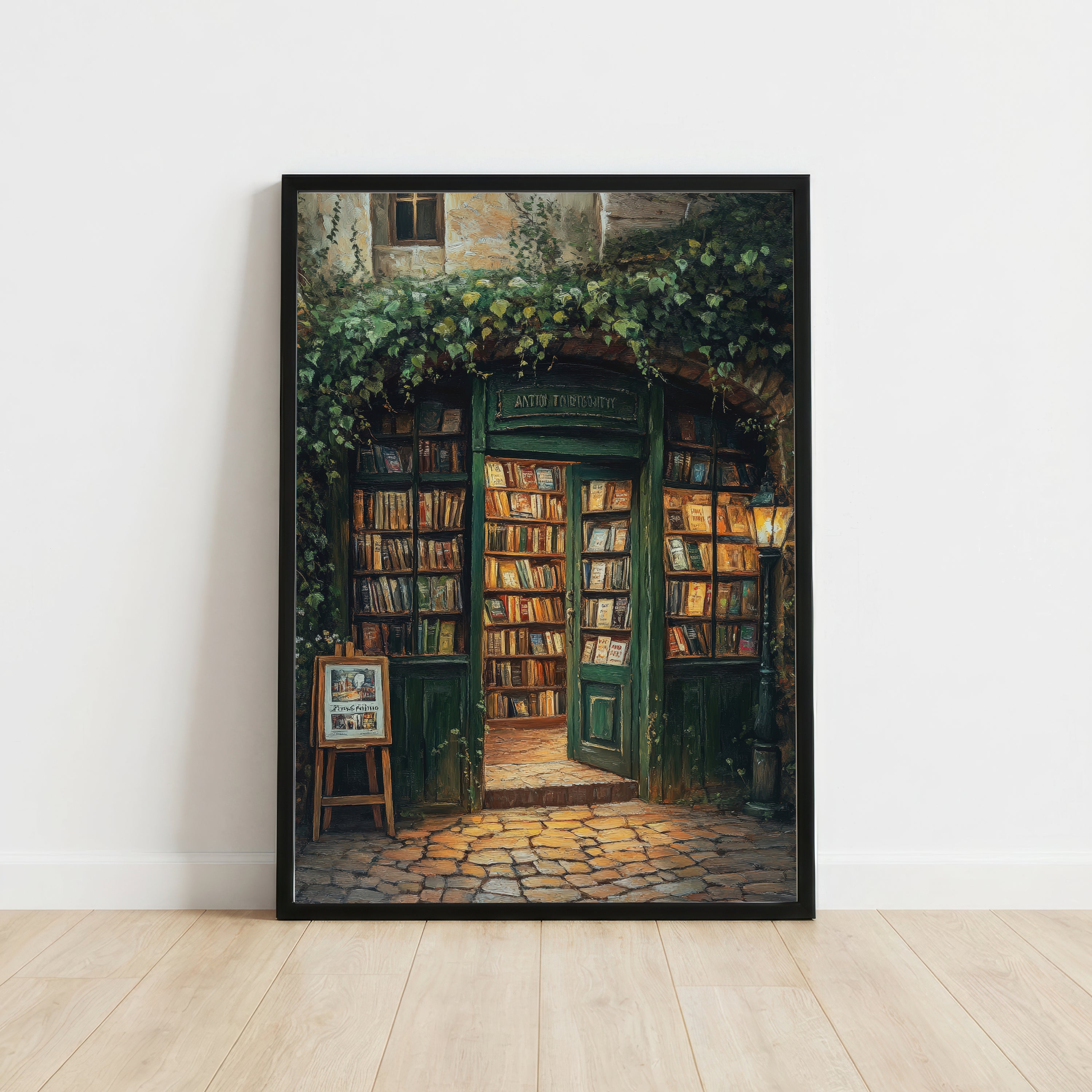 Ivy-Covered Bookshop Art Print