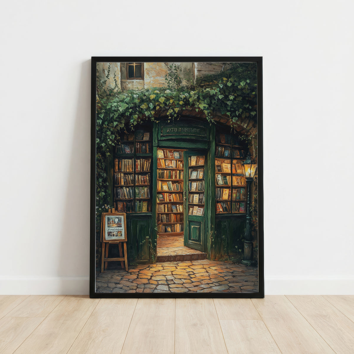 Ivy-Covered Bookshop Art Print