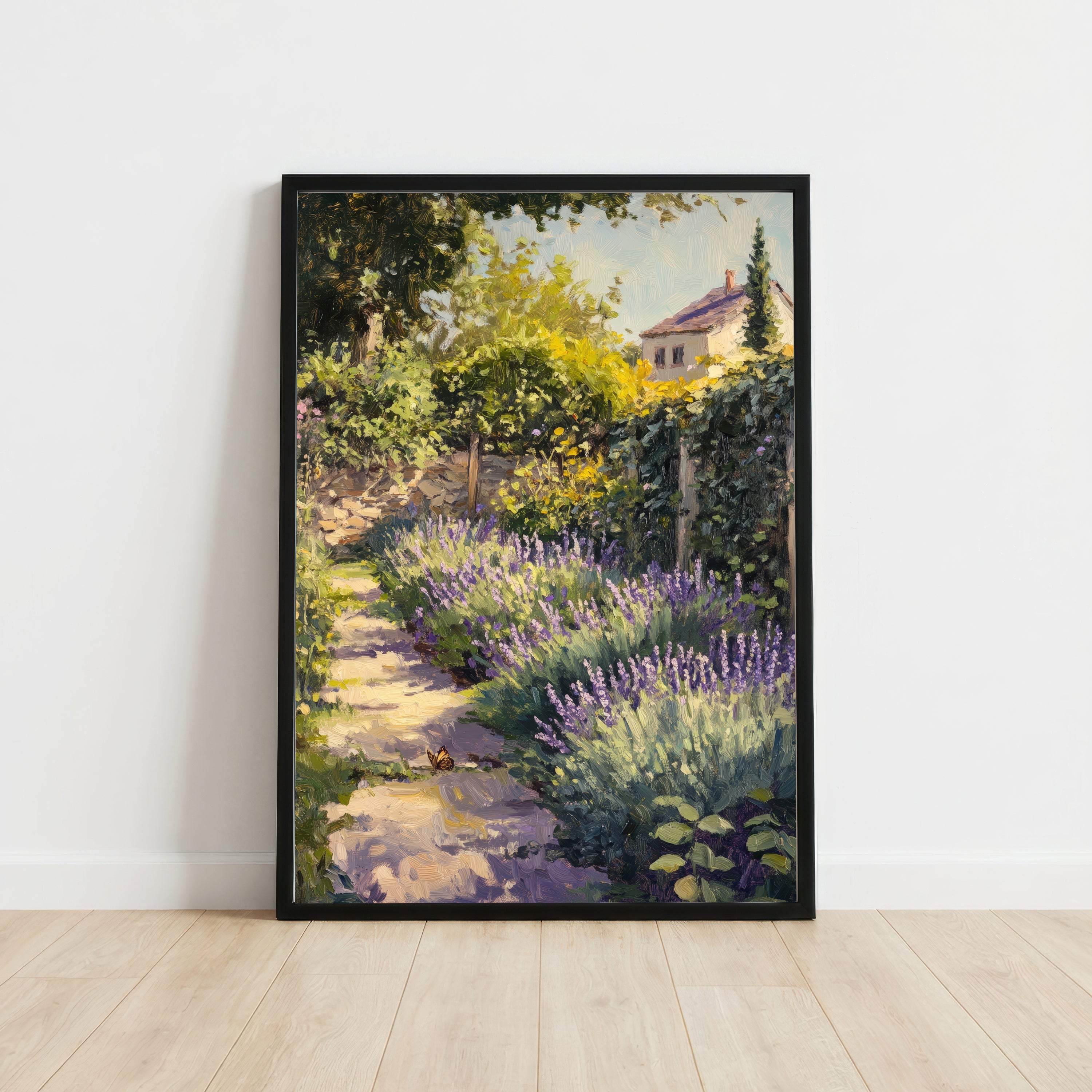 Impressionist Cottage Garden Art Print