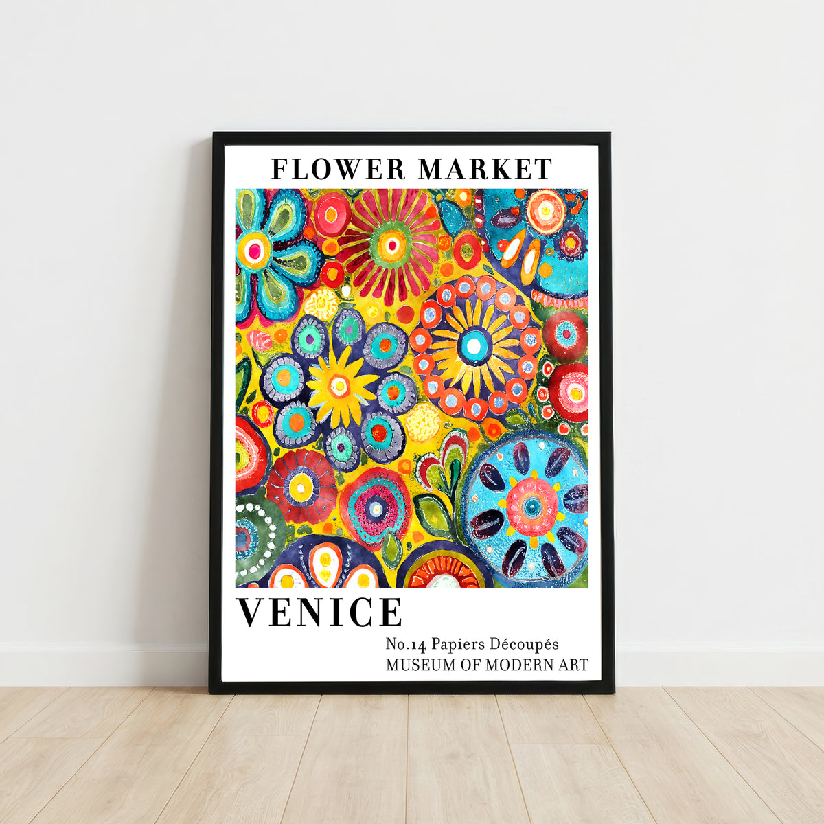 Venice Flower Market Art Print