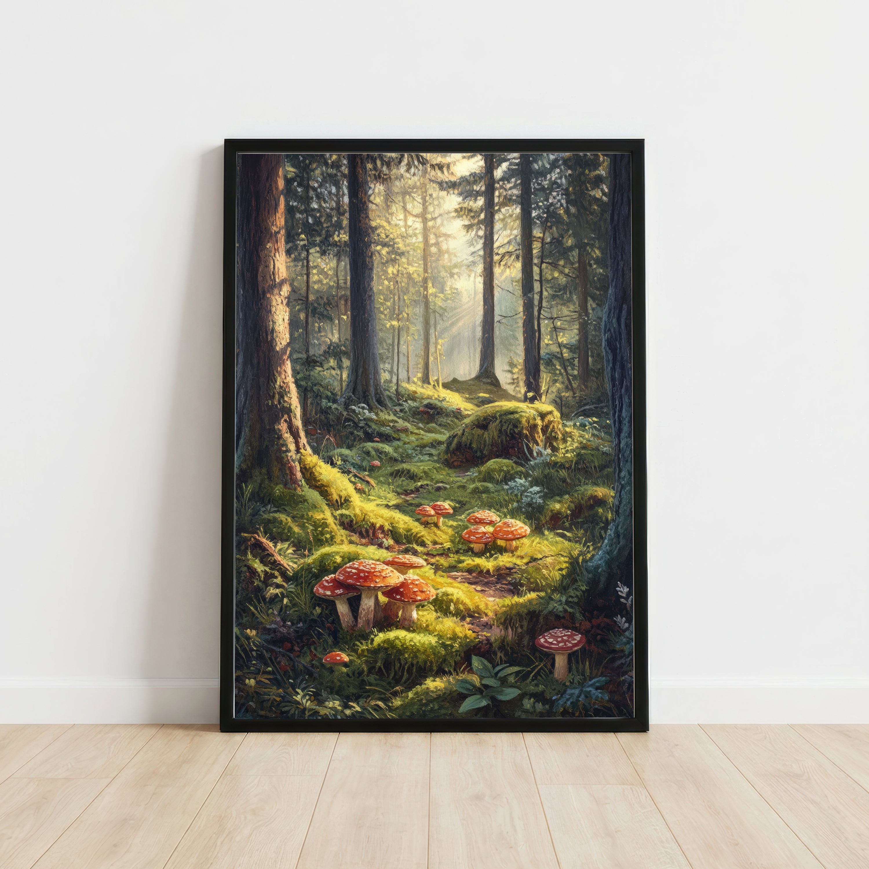 Enchanted Mushroom Forest Art Print