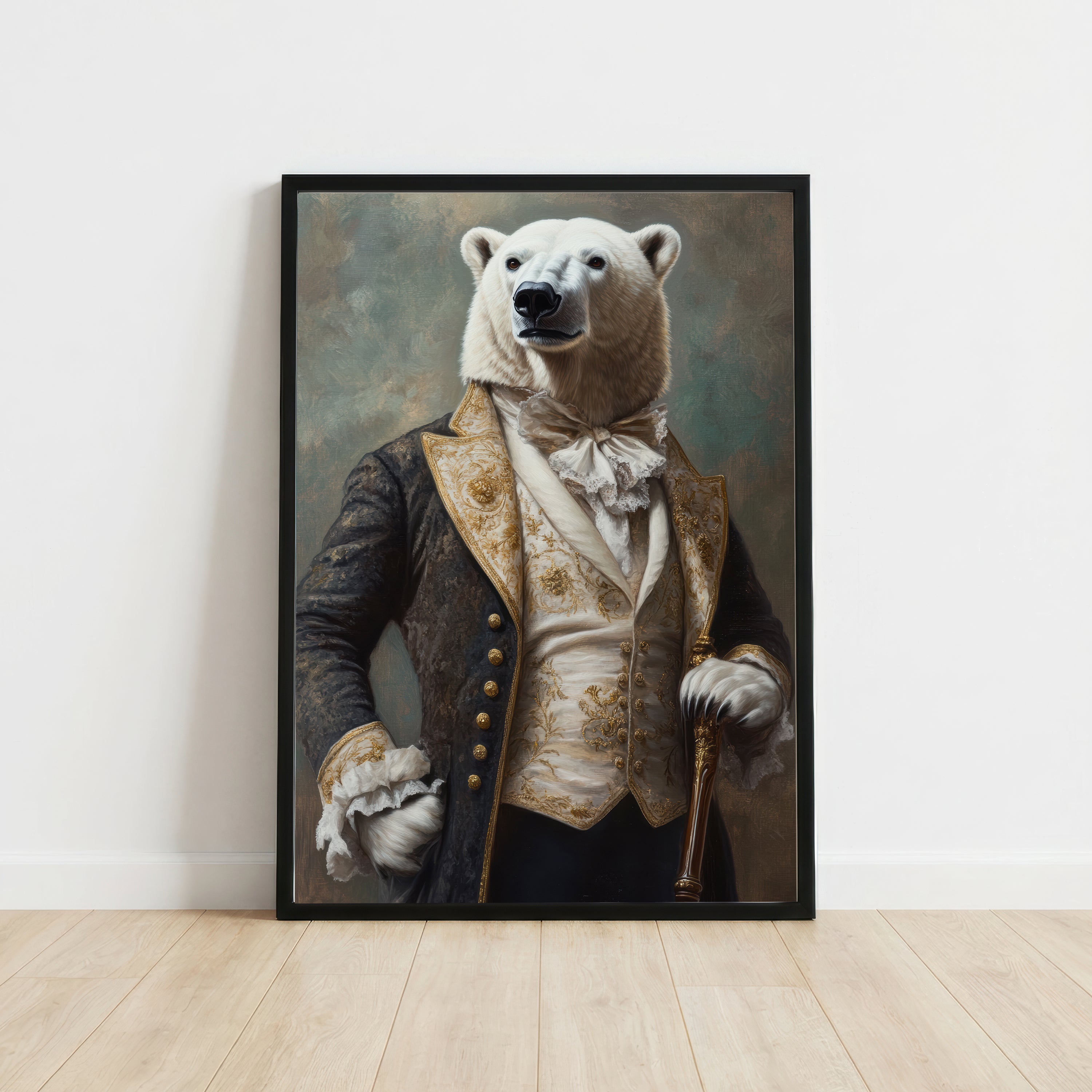 Aristocratic Polar Bear Art Print