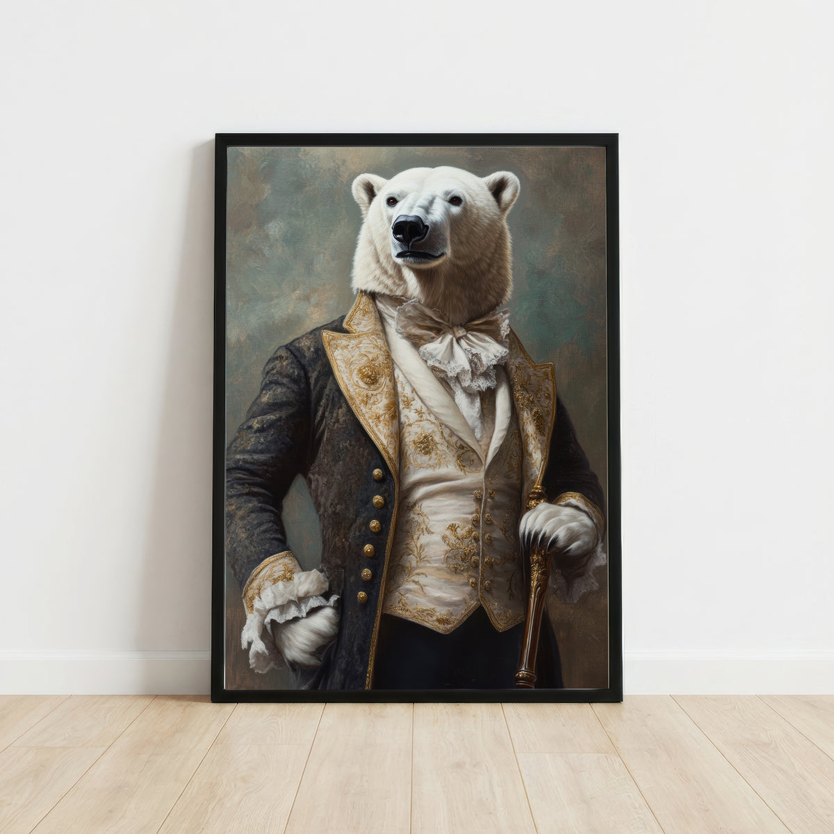 Aristocratic Polar Bear Art Print