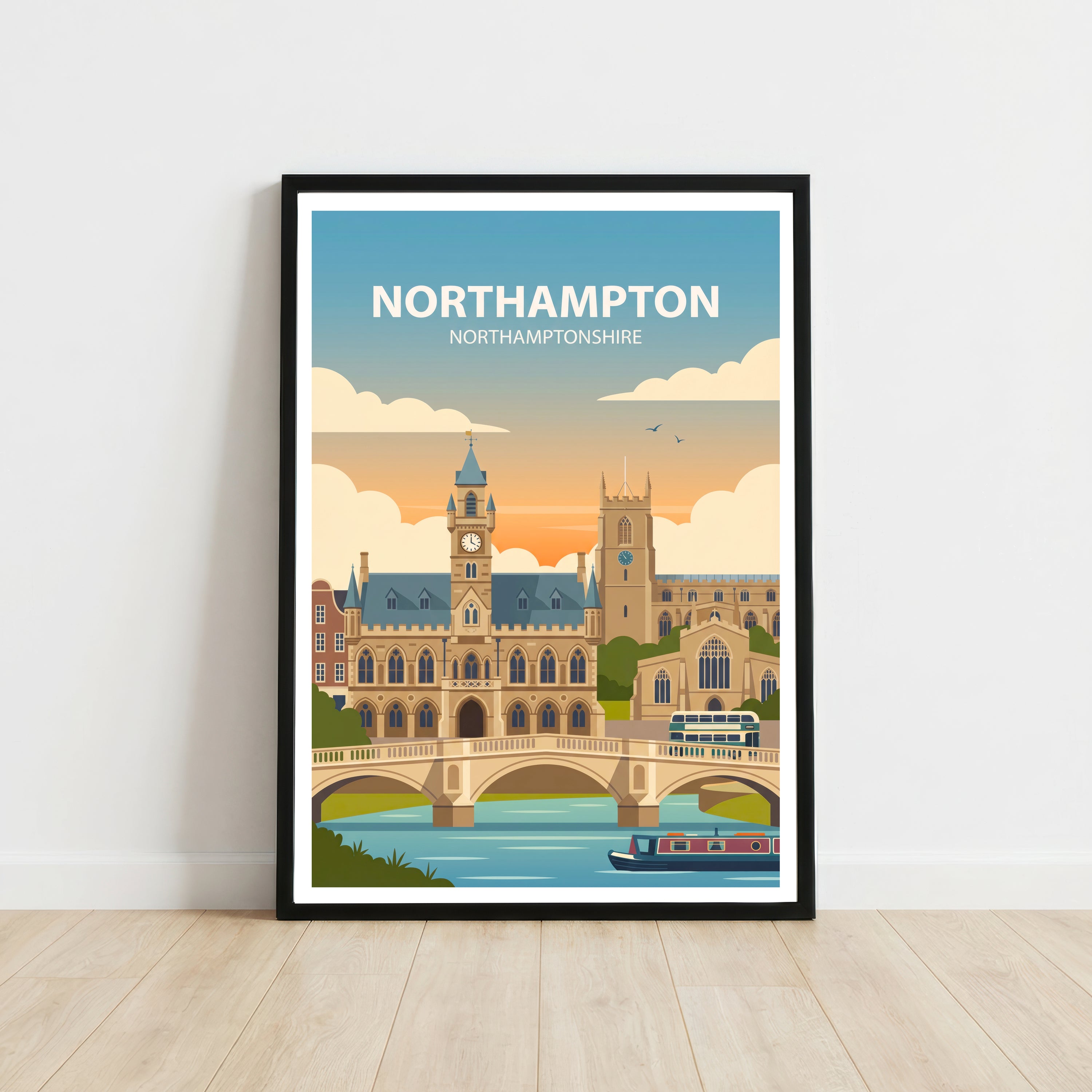 Northampton Travel Poster