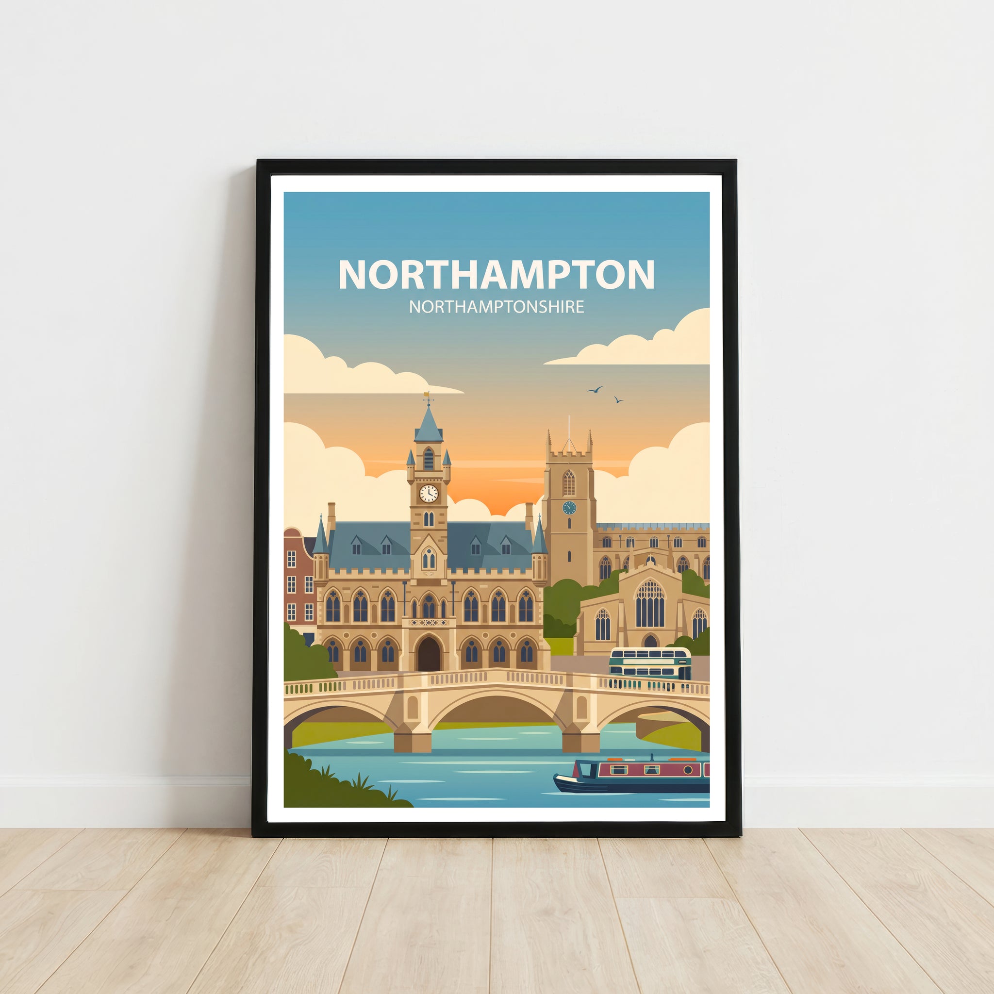 Northampton Travel Poster