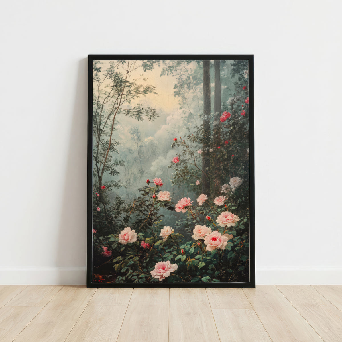 Romantic Rose Garden Art Print