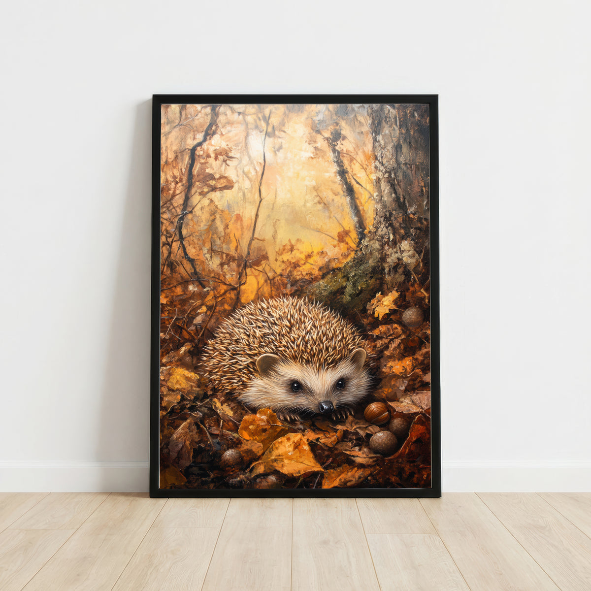 Woodland Hedgehog Art Print