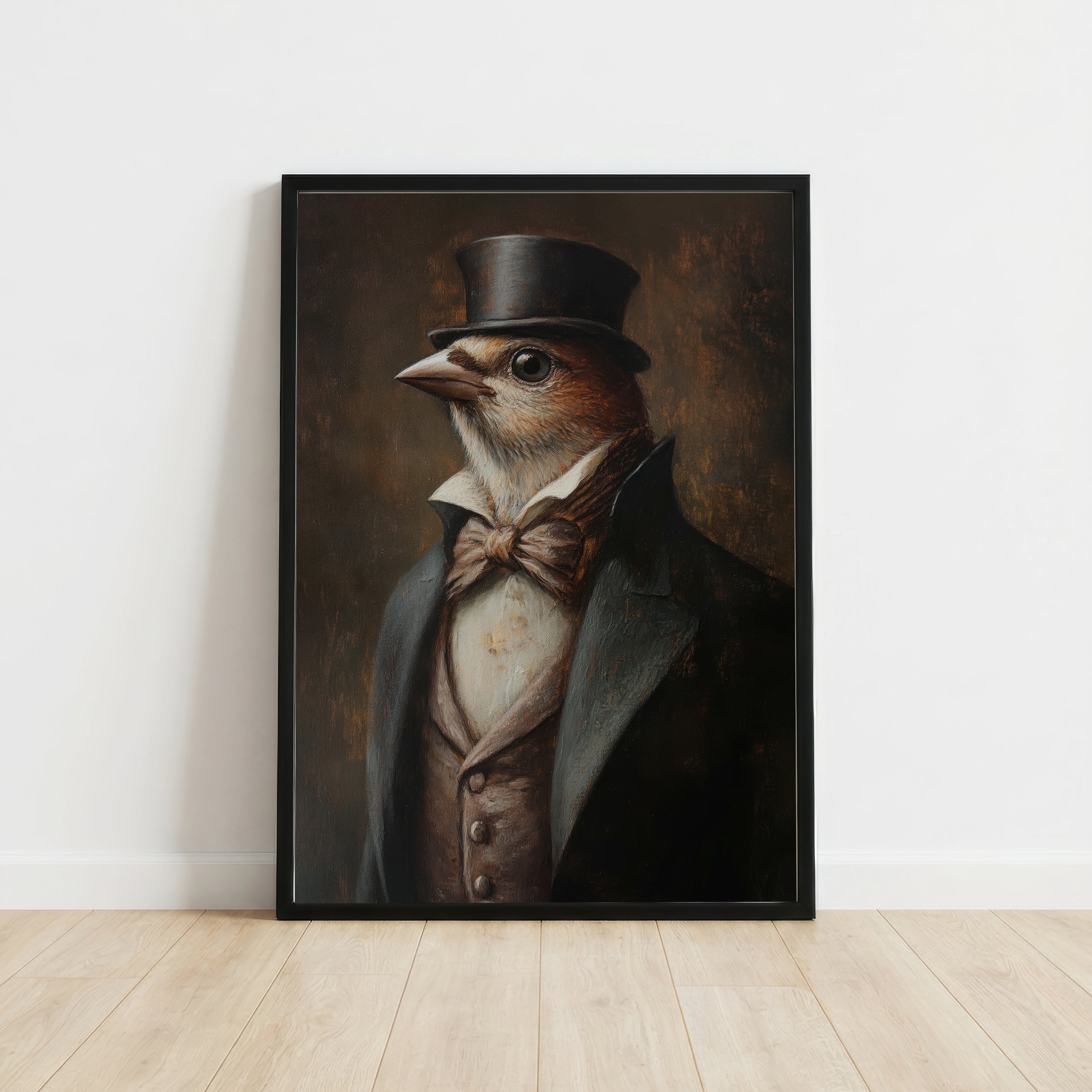 Dapper Bird Vintage Art Print