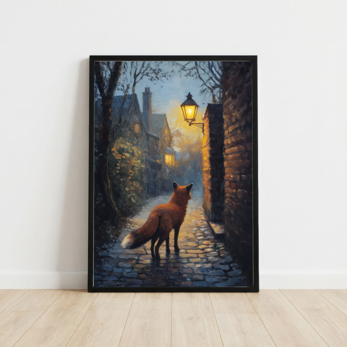 Lantern-Lit Fox Art Print