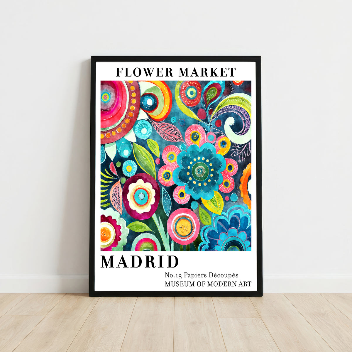 Madrid Flower Market Art Print