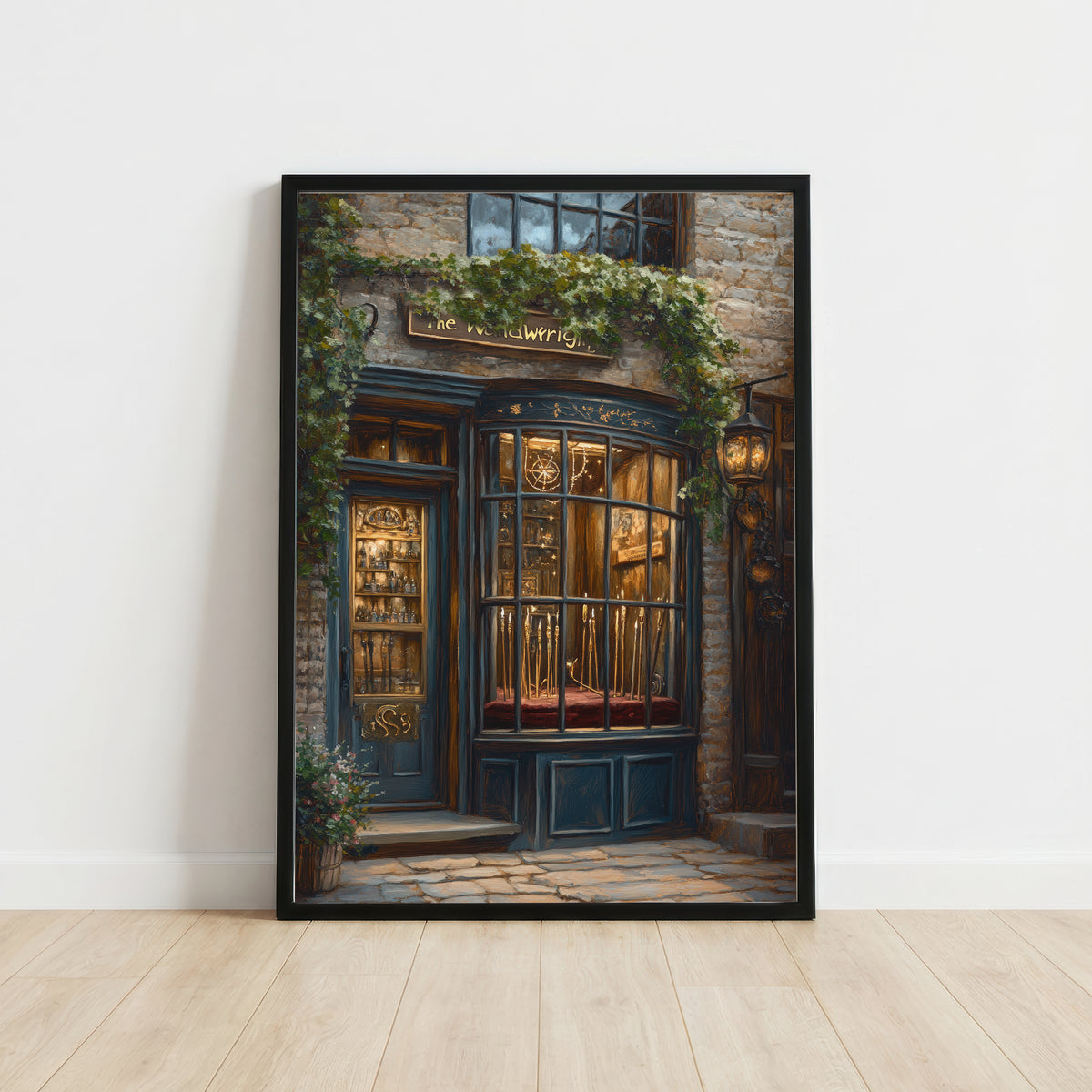 Ivy-Clad Vintage Pub Art Print