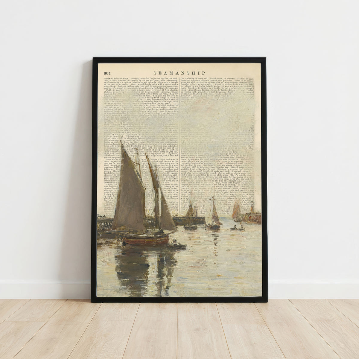 Vintage Sailboats Nautical Art Print