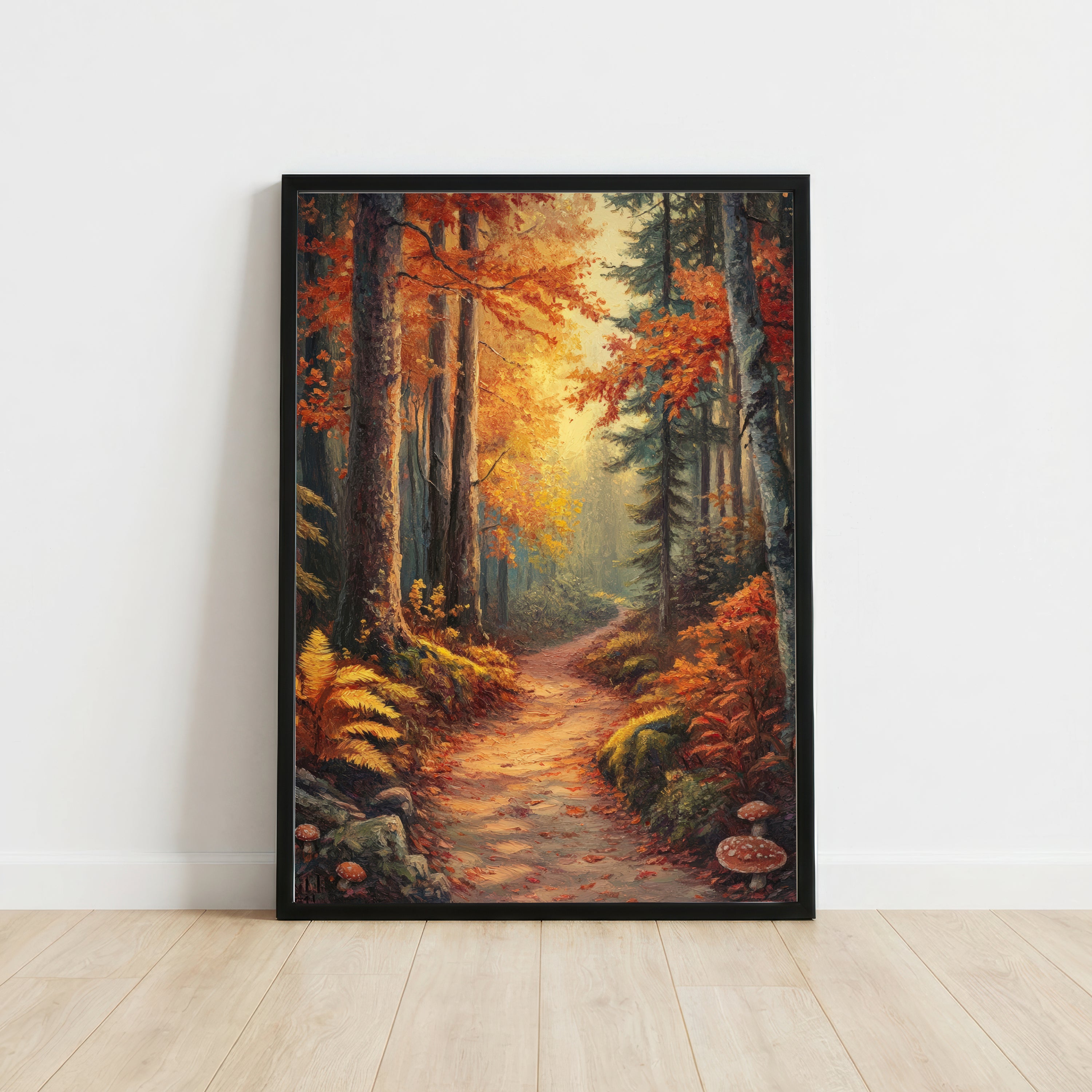 Autumn Forest Path Art Print