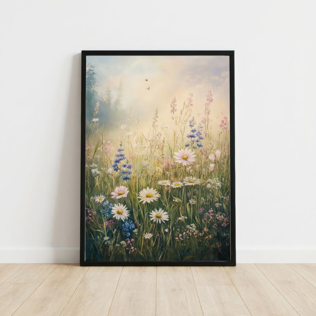 Wildflower Meadow Cottagecore Art Print