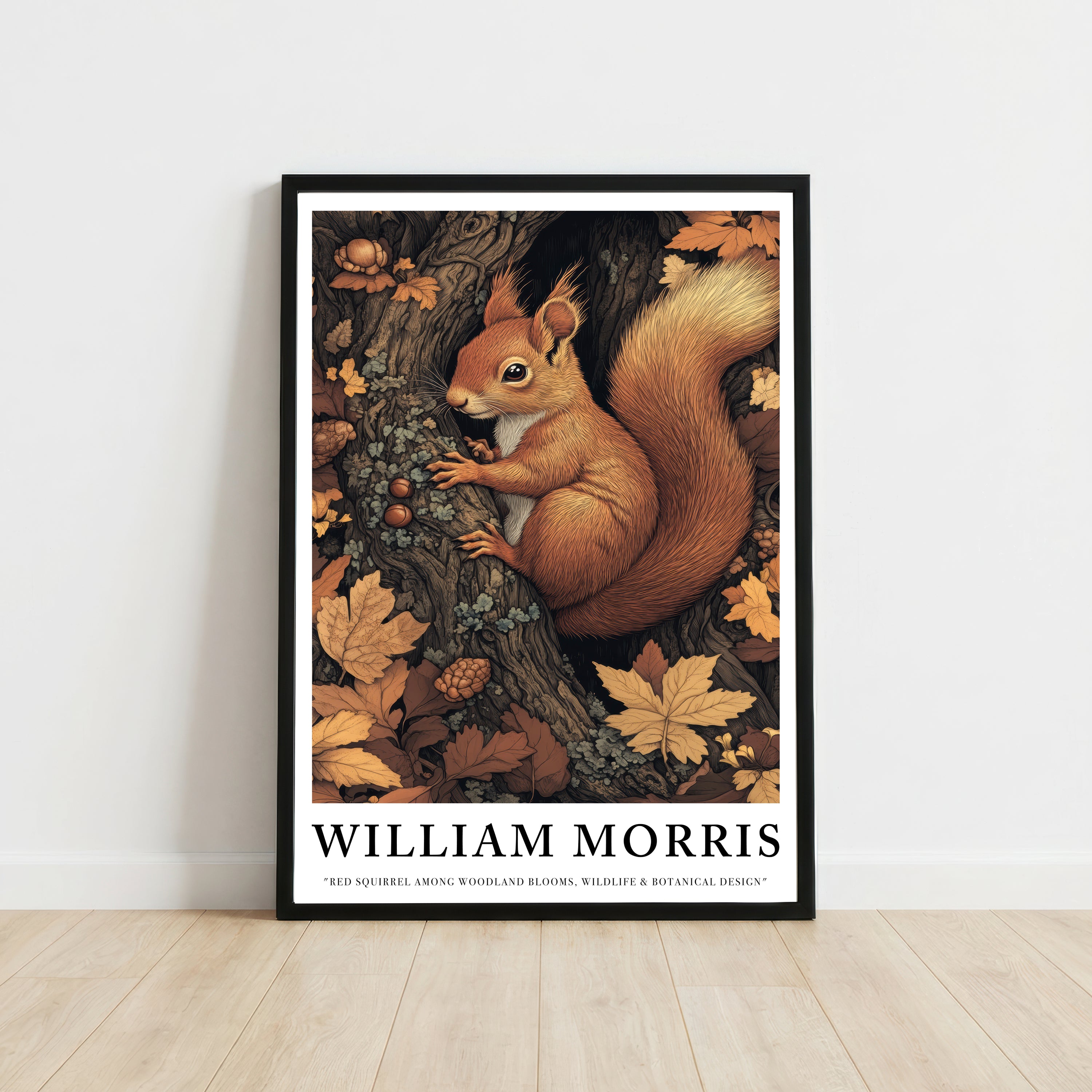Red Squirrel Woodland Art Print
