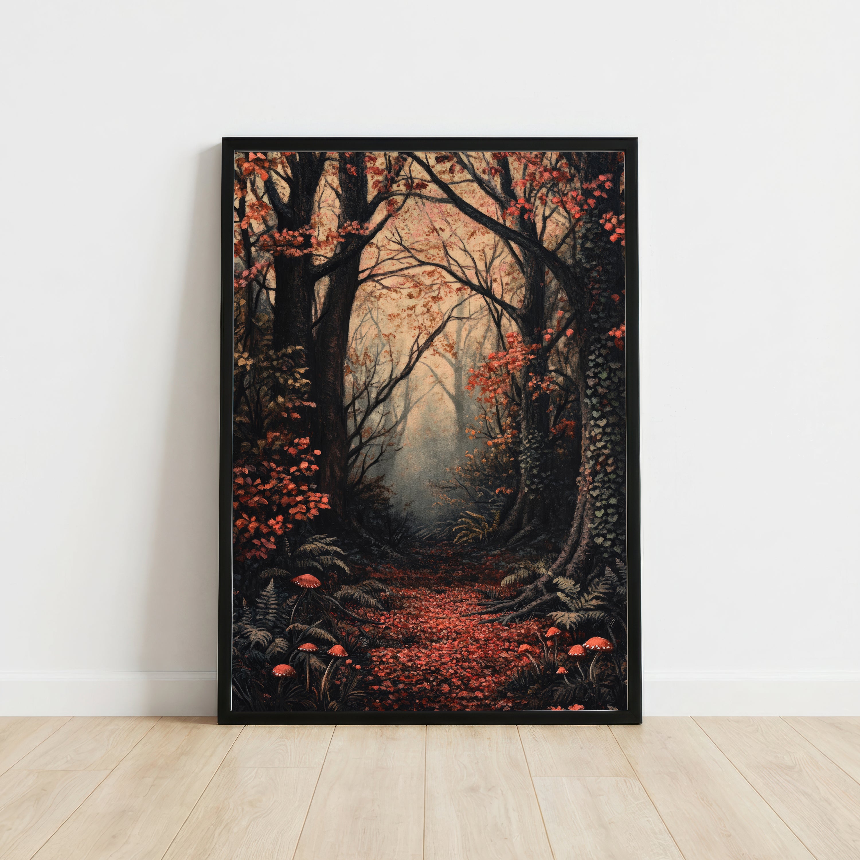 Enchanted Autumn Forest Art Print