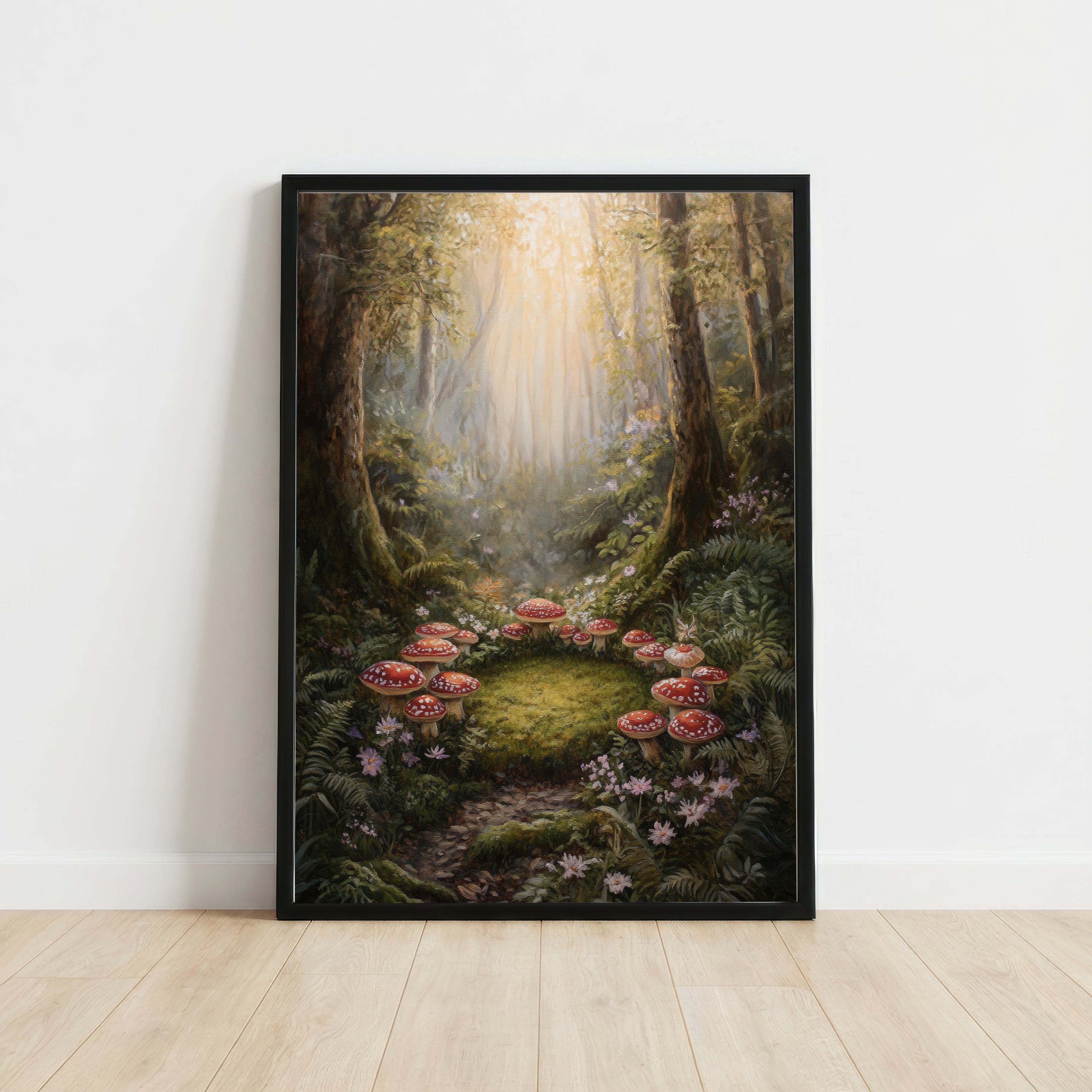 Enchanted Mushroom Forest Art Print