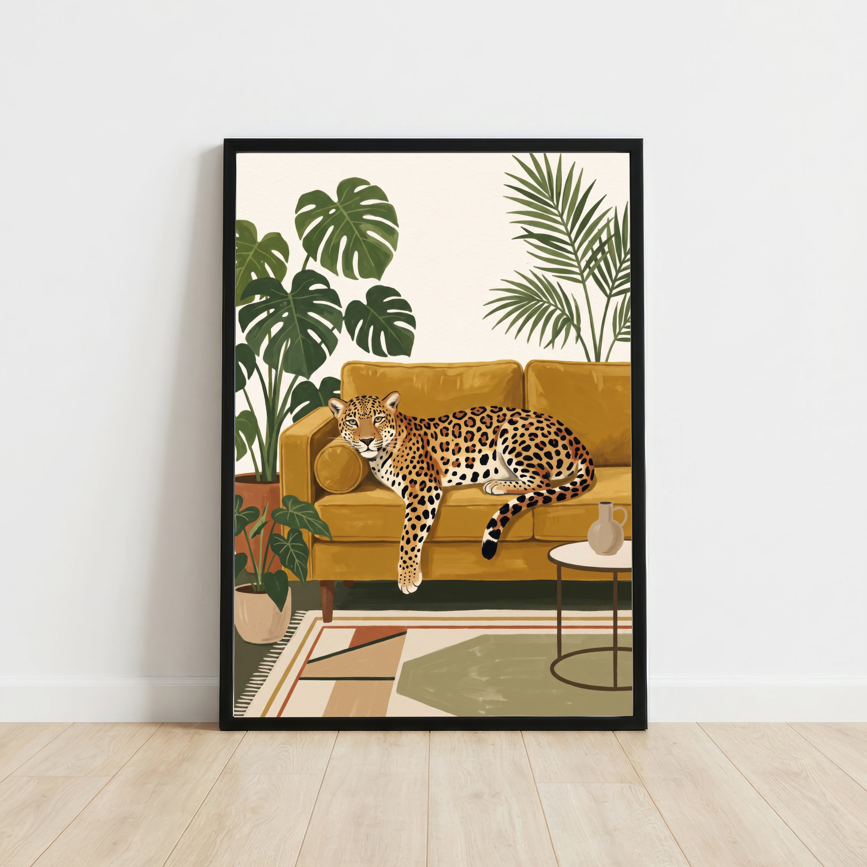Leopard Tropical Interior Art Print