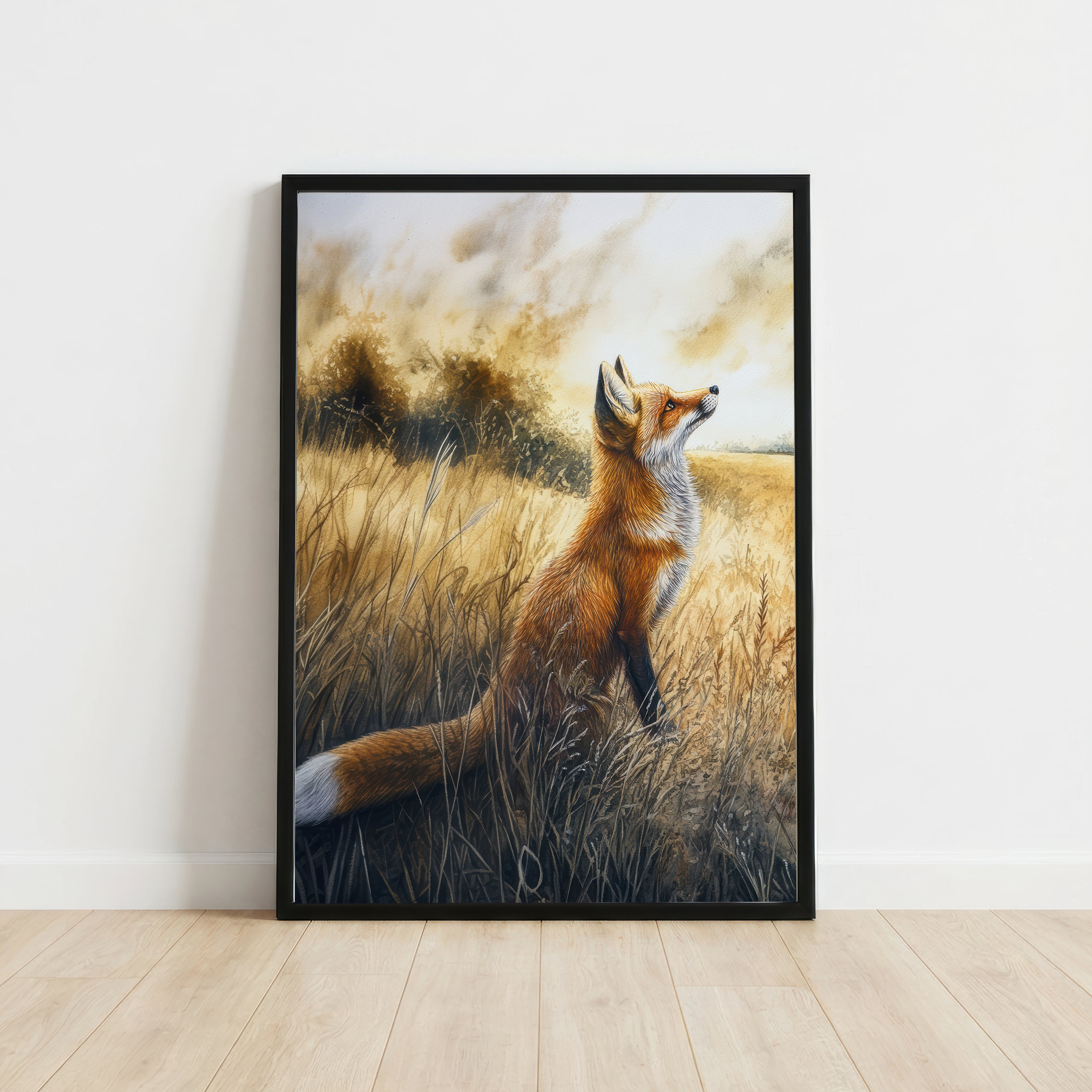 Red Fox Countryside Art Print