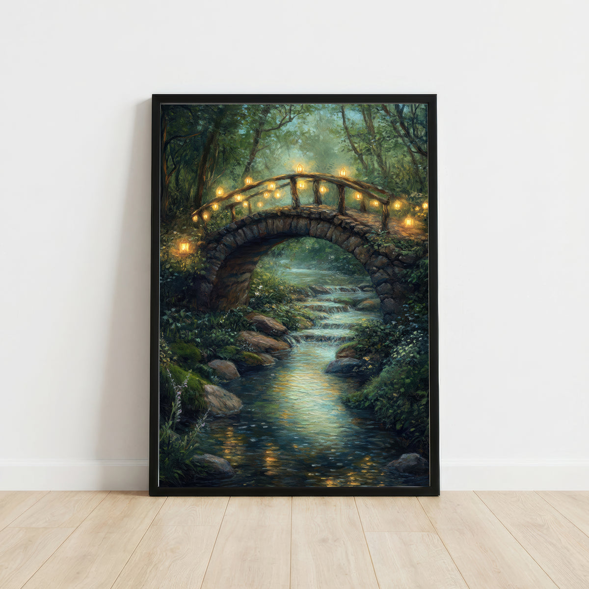 Enchanted Forest Bridge Art Print