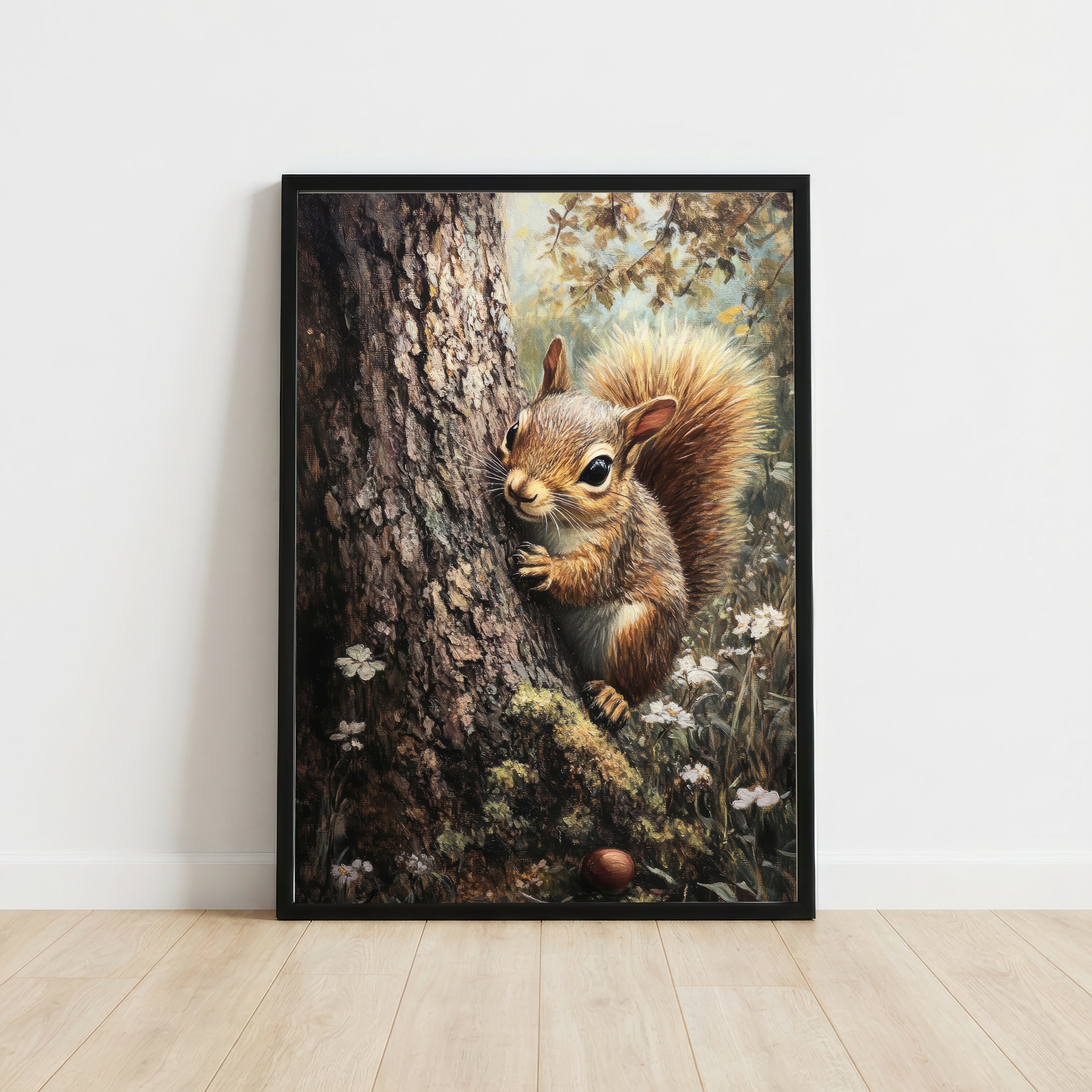 Woodland Squirrel Art Print