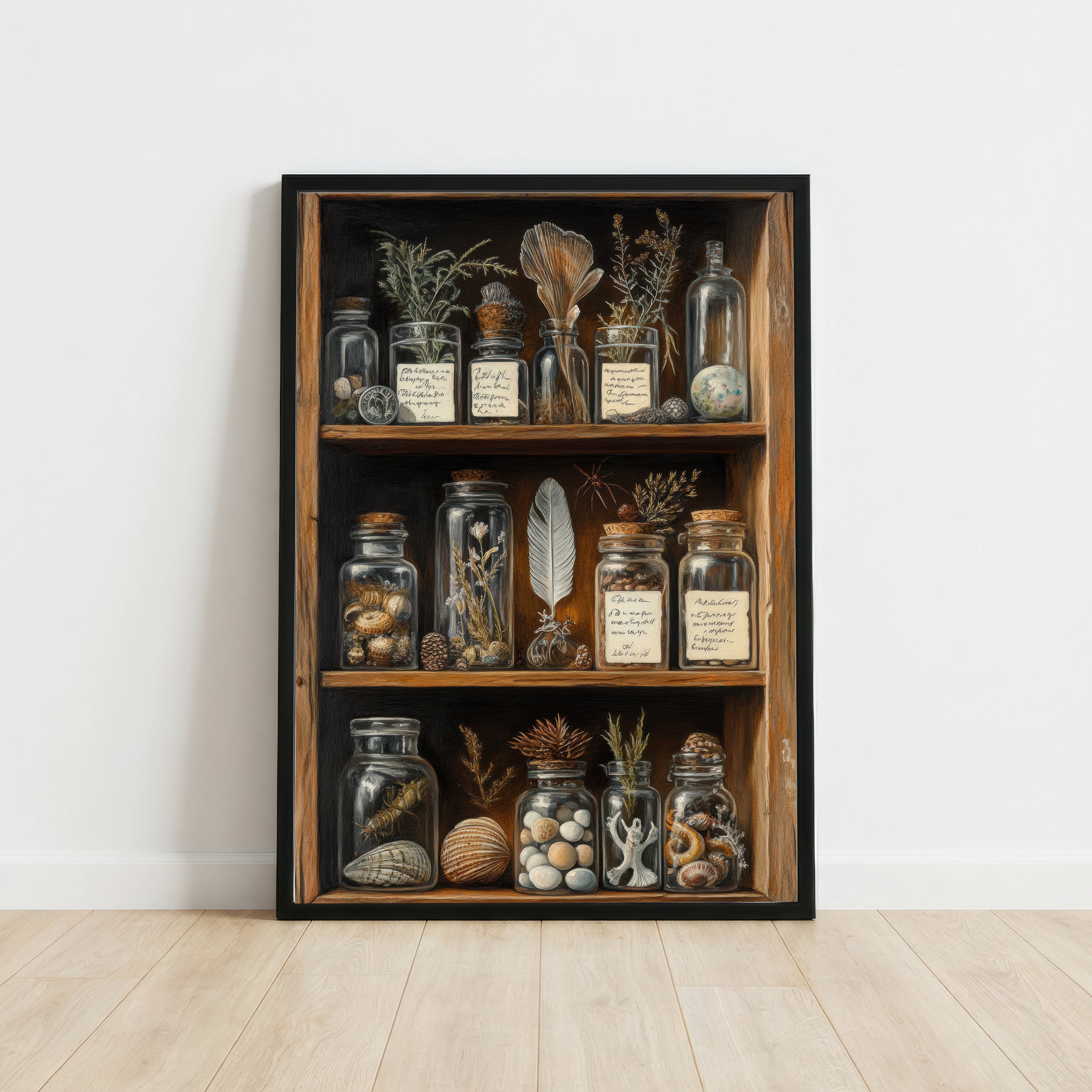 Vintage Apothecary Cabinet Art Print