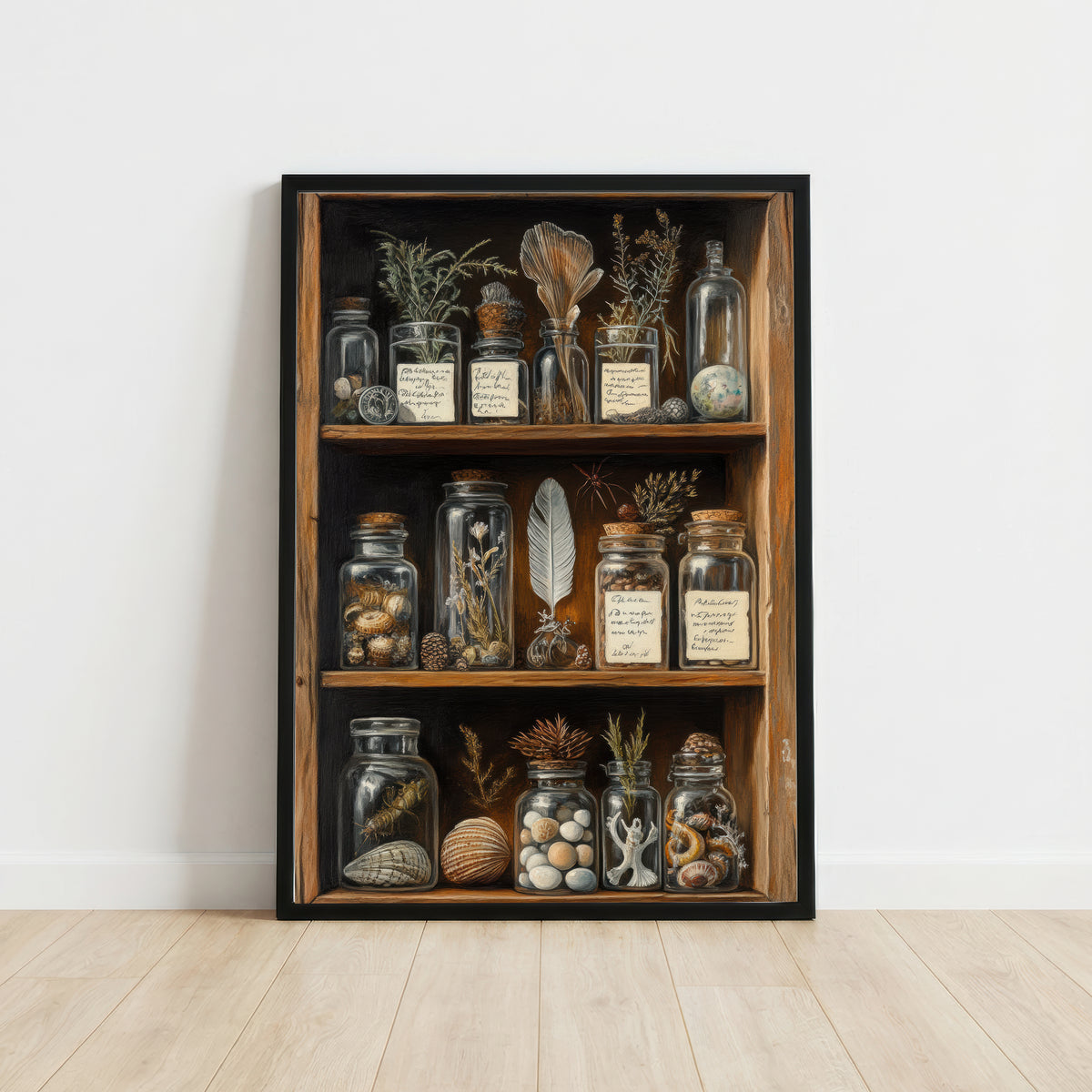 Vintage Apothecary Cabinet Art Print