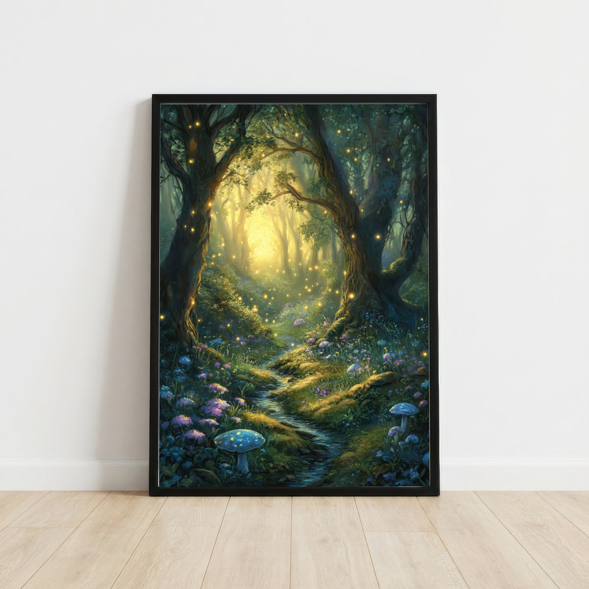 Enchanted Forest Firefly Art Print
