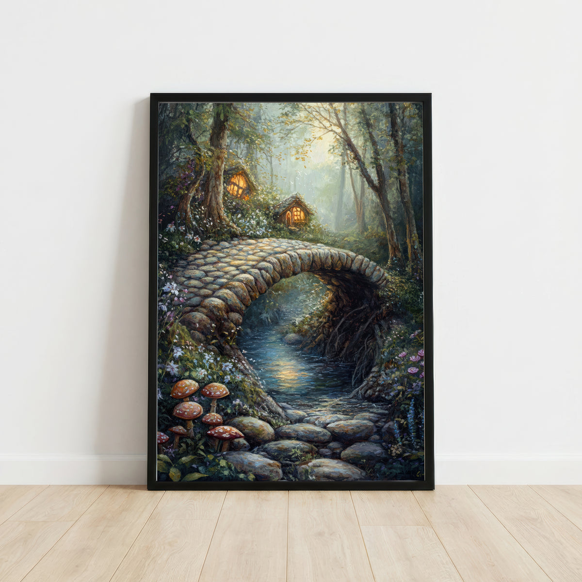 Enchanted Forest Bridge Art Print