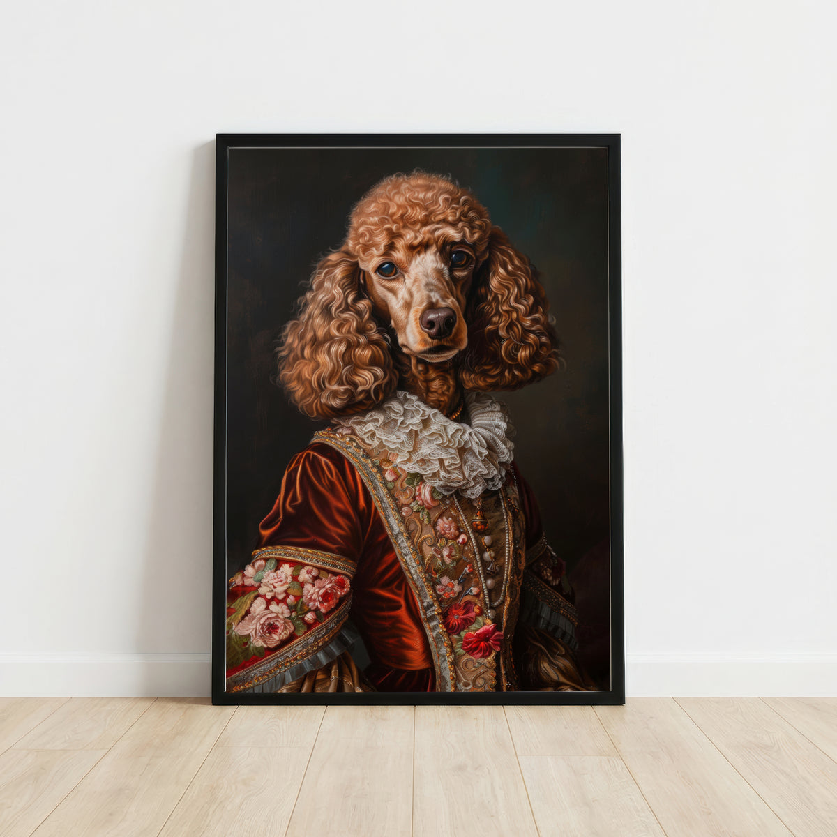 Baroque Poodle Portrait Art Print