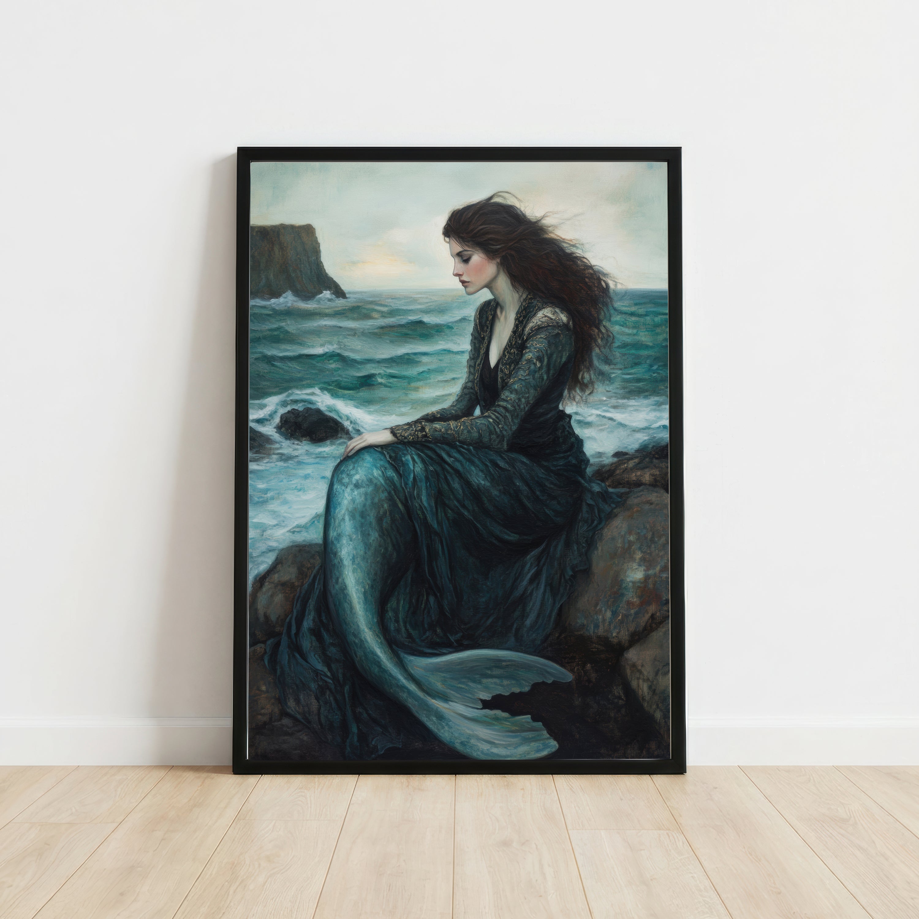 Mermaid Seaside Romantic Art Print