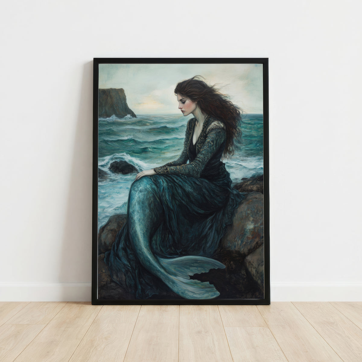 Mermaid Seaside Romantic Art Print