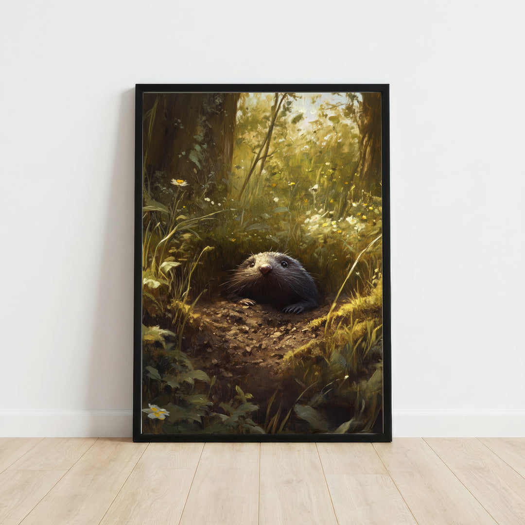 Woodland Otter Art Print