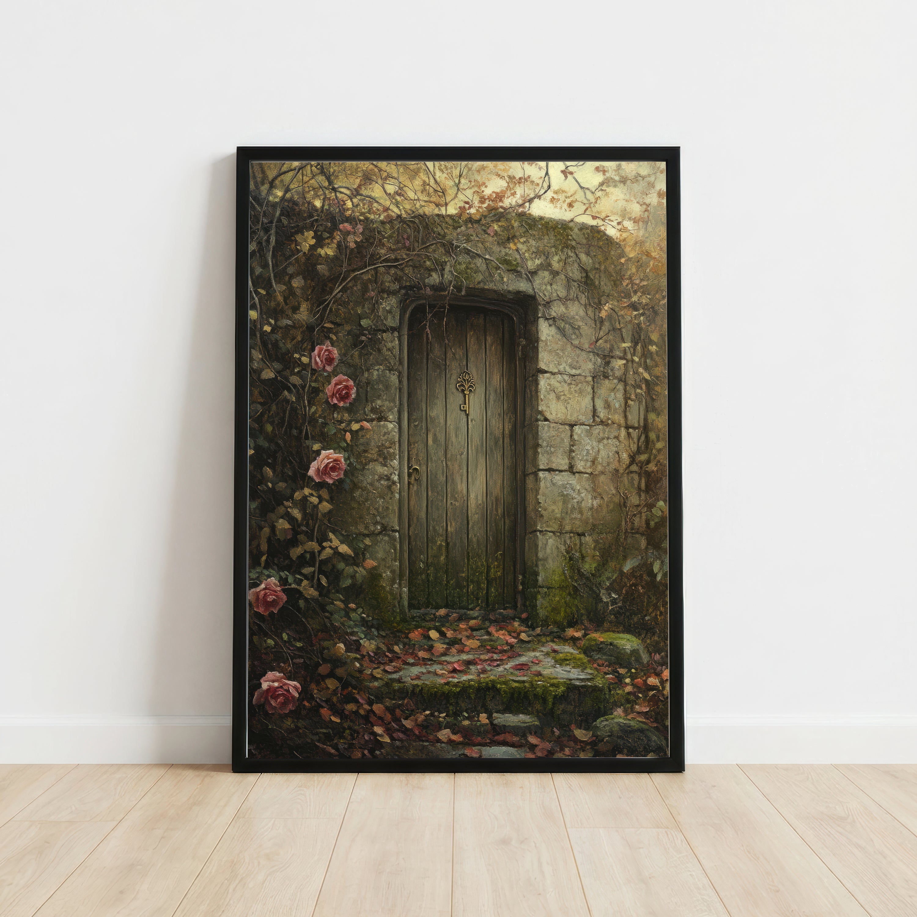 Gothic Woodland Door Art Print
