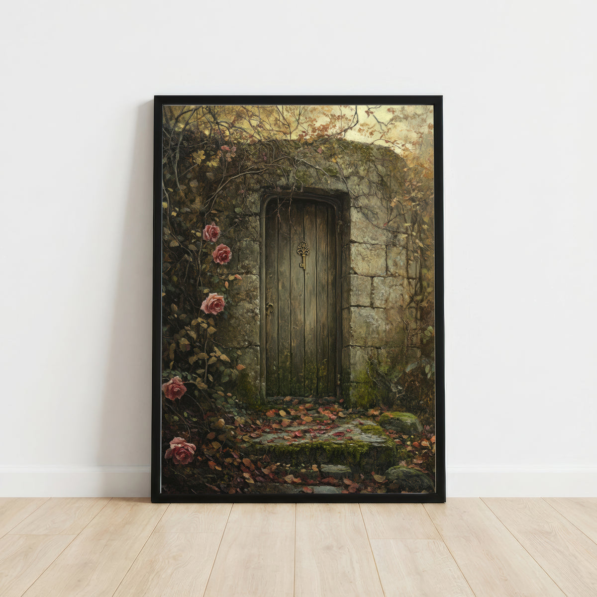 Gothic Woodland Door Art Print