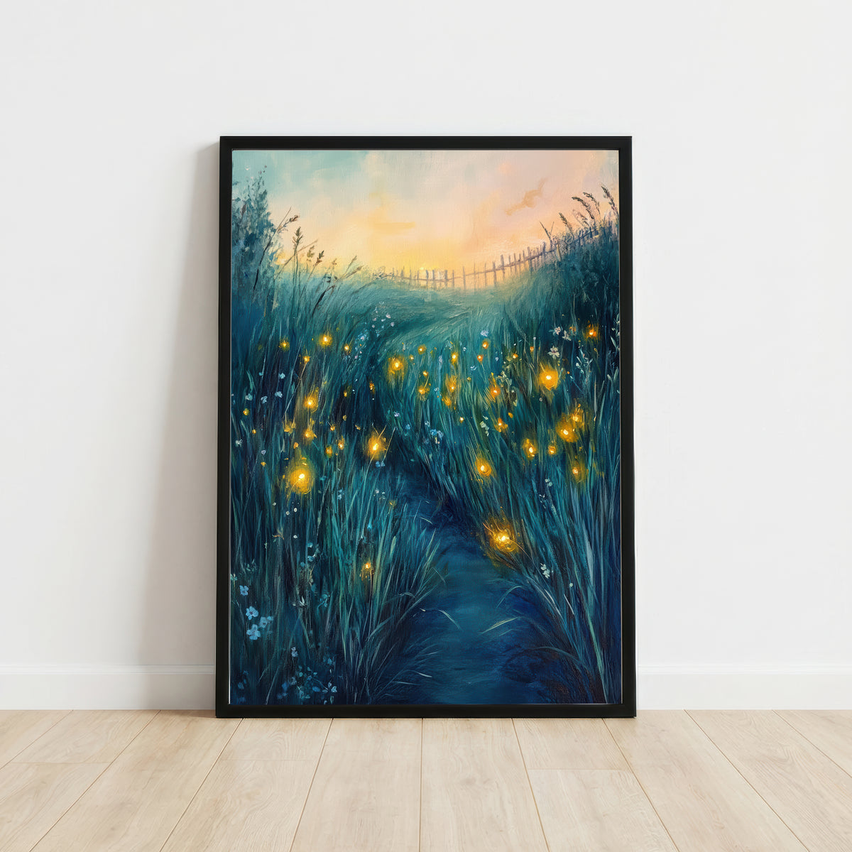 Enchanted Meadow Firefly Art Print