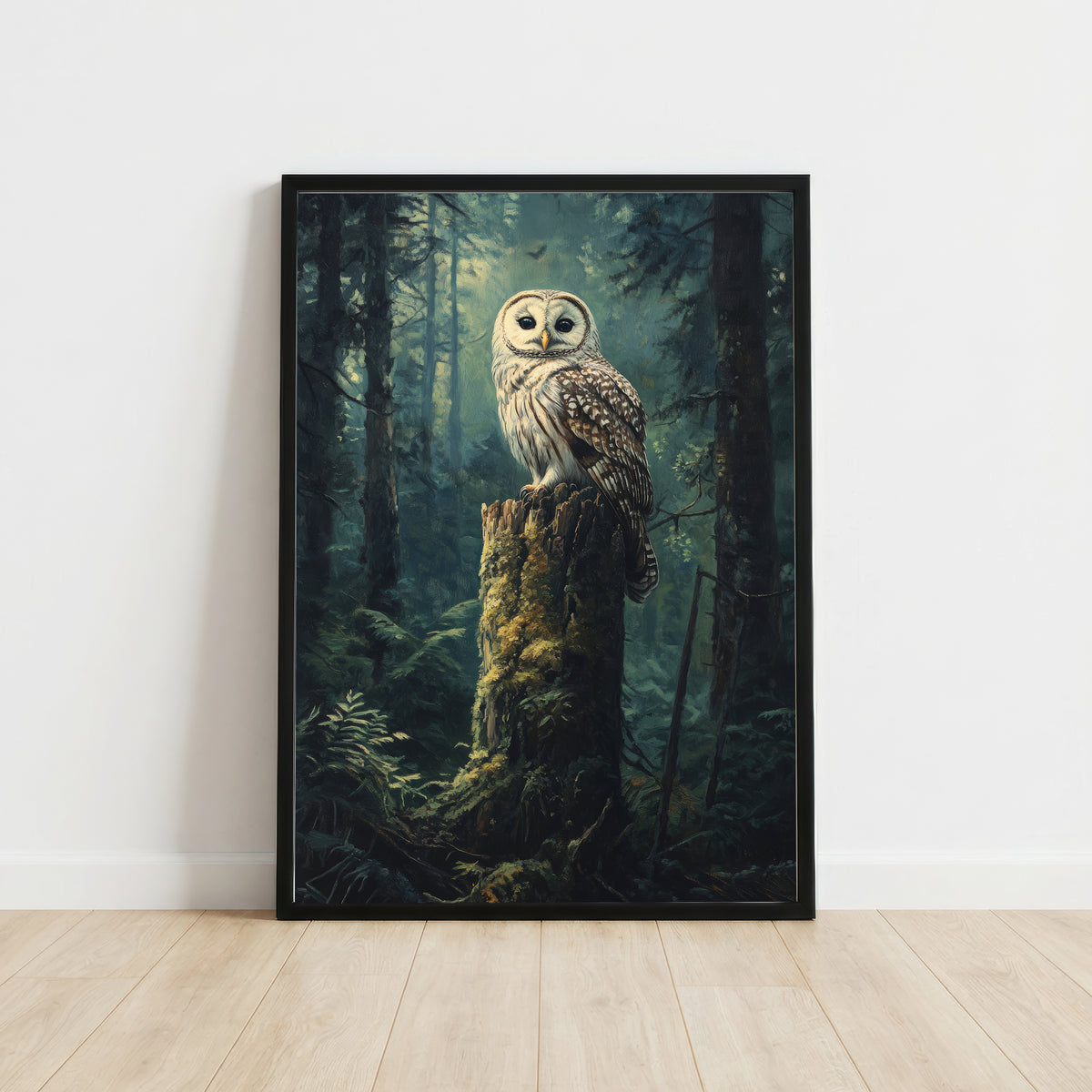 Owl in Forest Art Print